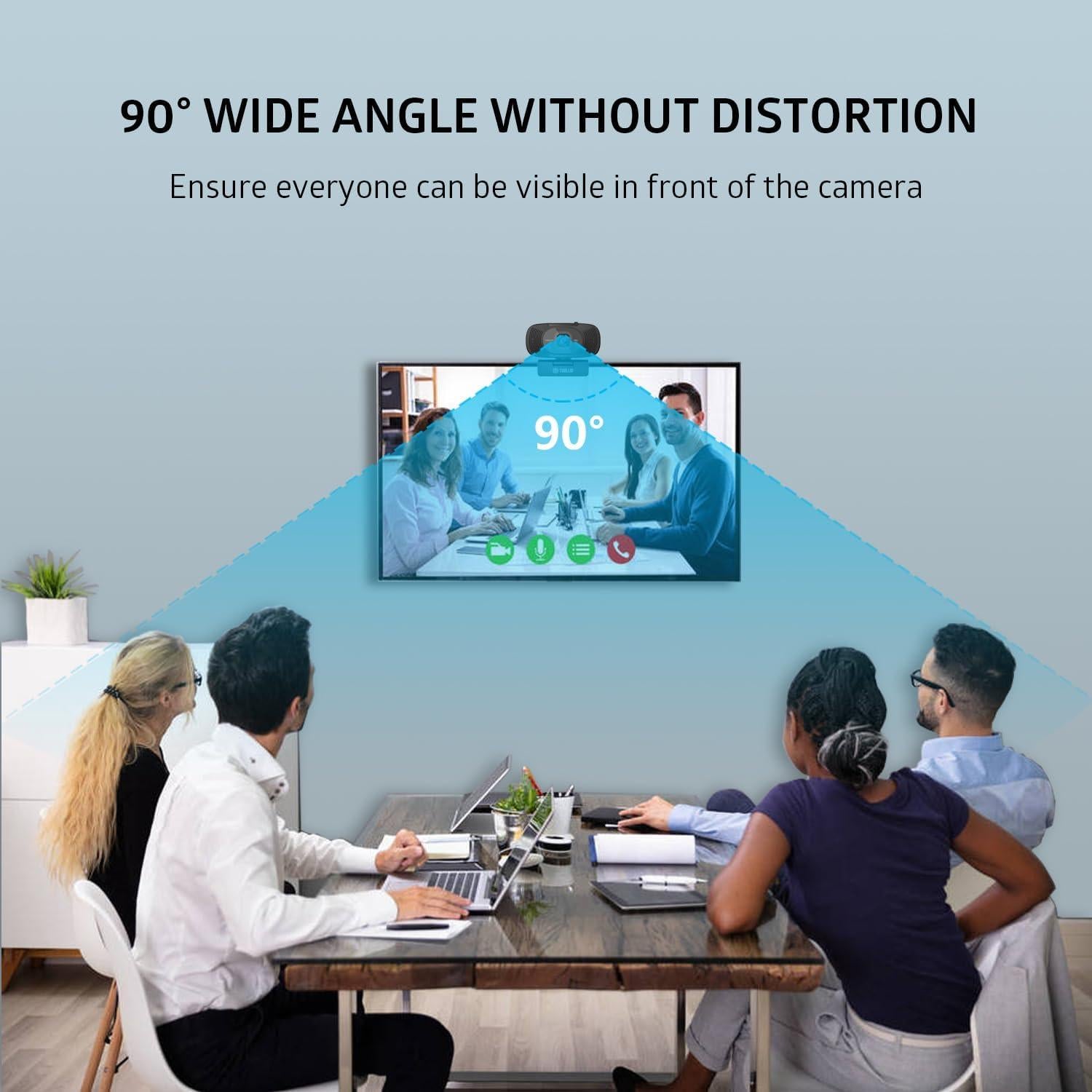 Webcam TOALLIN TL362A Autoenfoque 1080P Duales Micrófonos