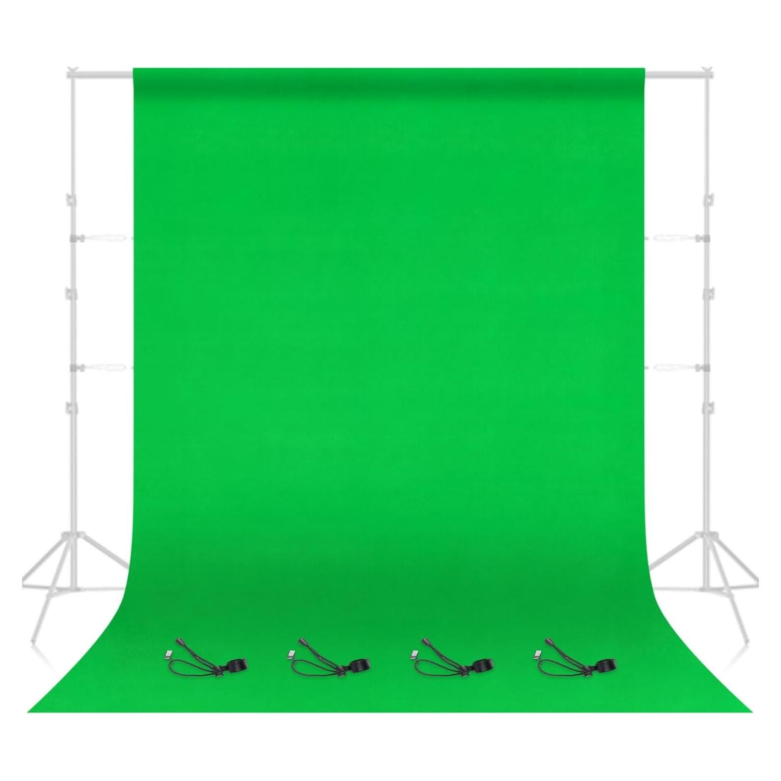 Fondo Verde EMART 2.44x3.05m Tela para Fotografía y Streaming