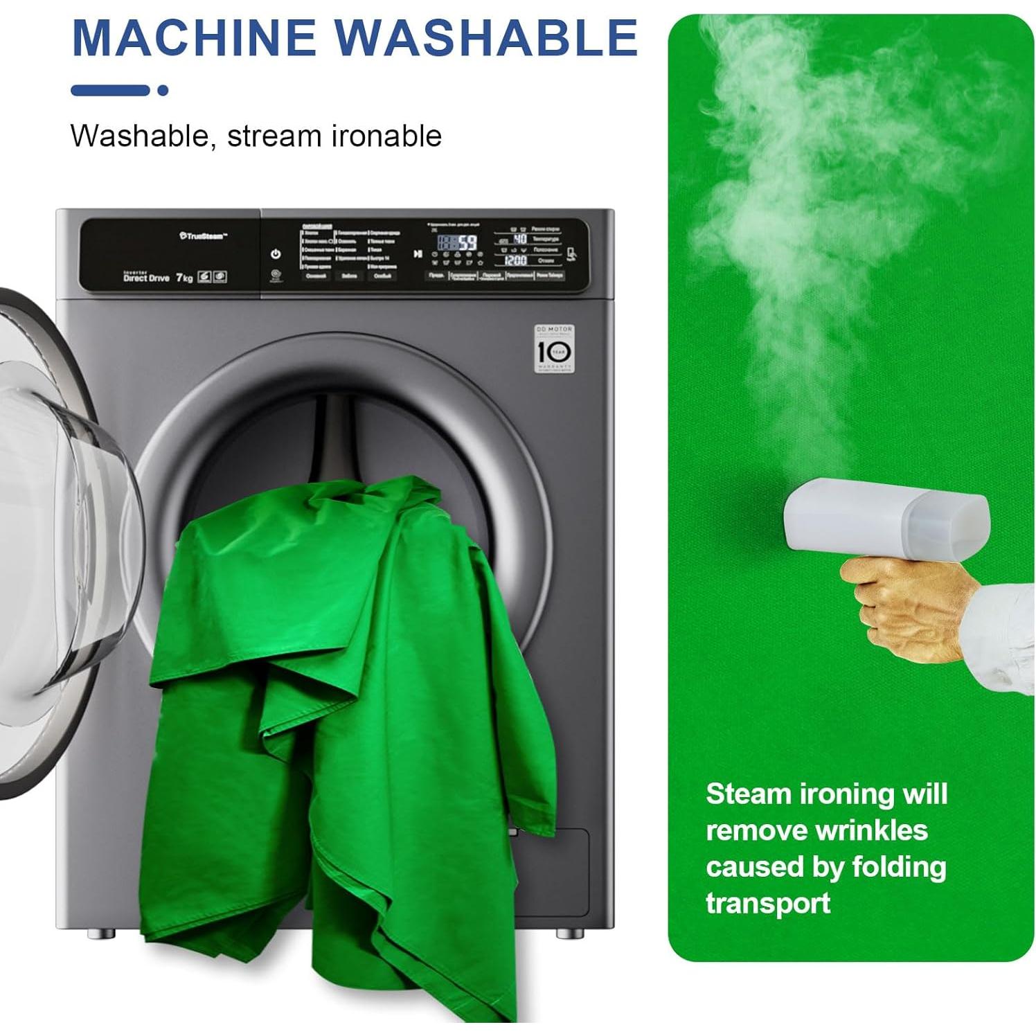 Fondo Verde EMART 2.44x3.05m Tela para Fotografía y Streaming