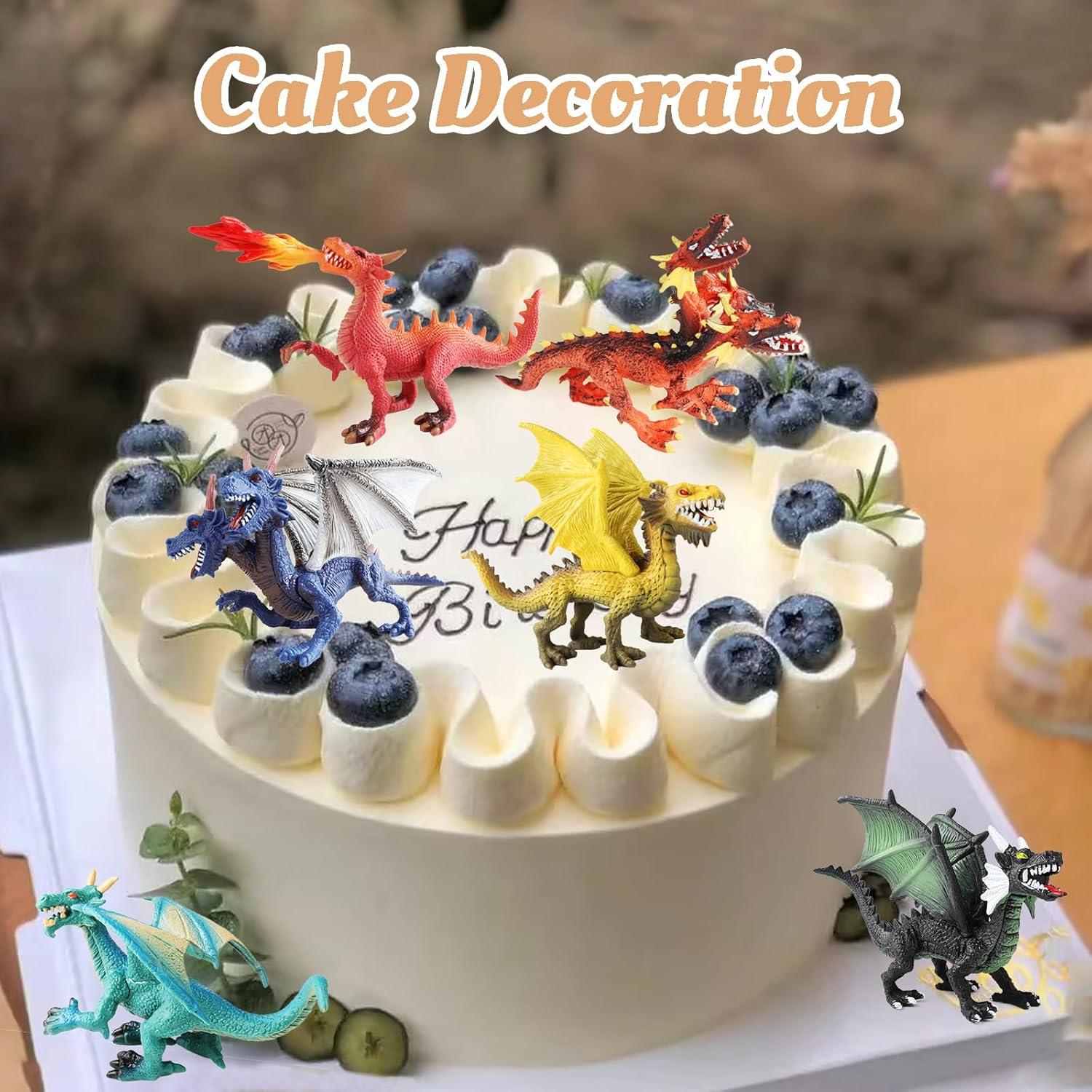 Figuras de Dragón EOIVSH - Pack de 6 Juguetes Míticos