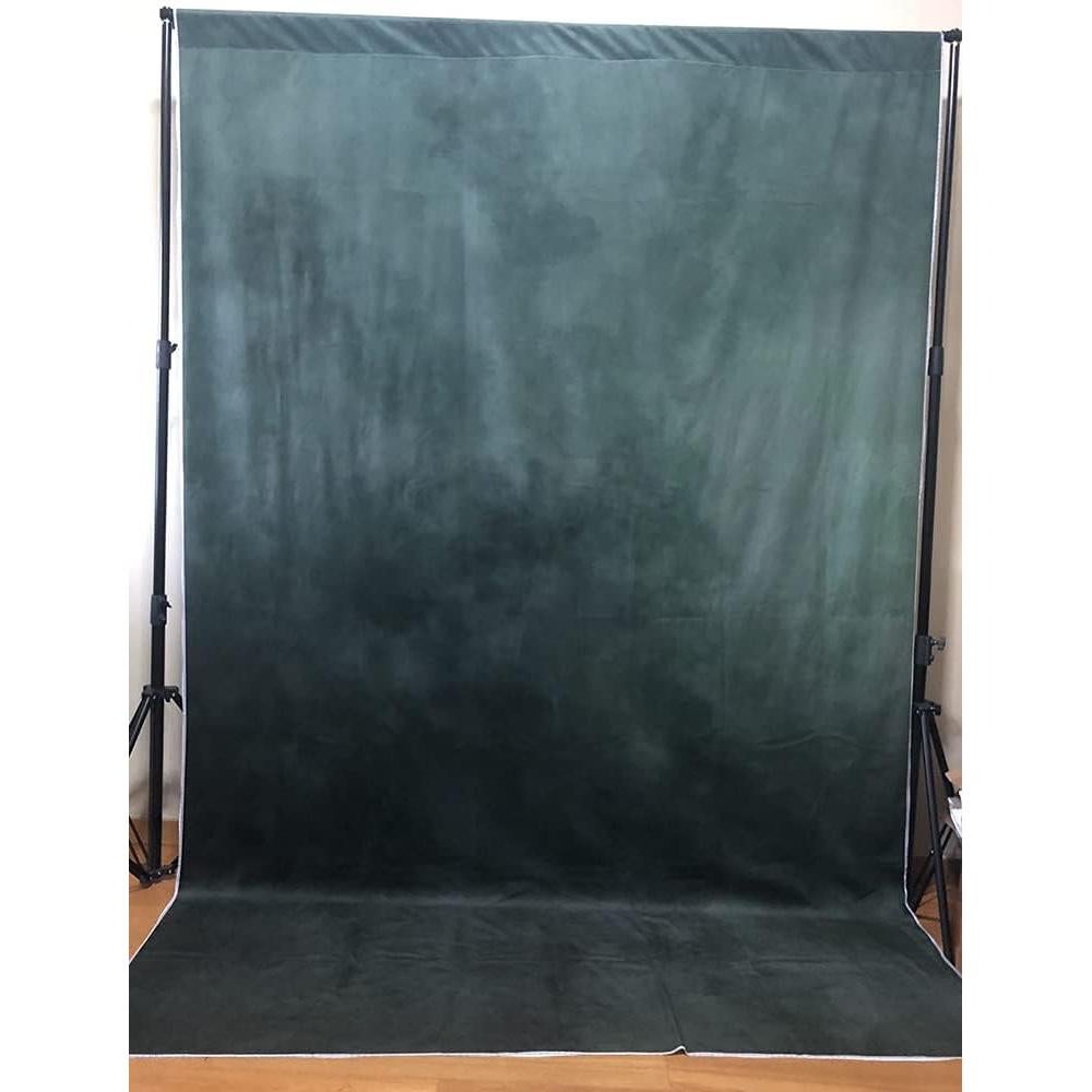 5×7ft Dark Green Portrait Backdrop Abstract Muslin Background for Photography Headshot Microfiber Photo Studio Props