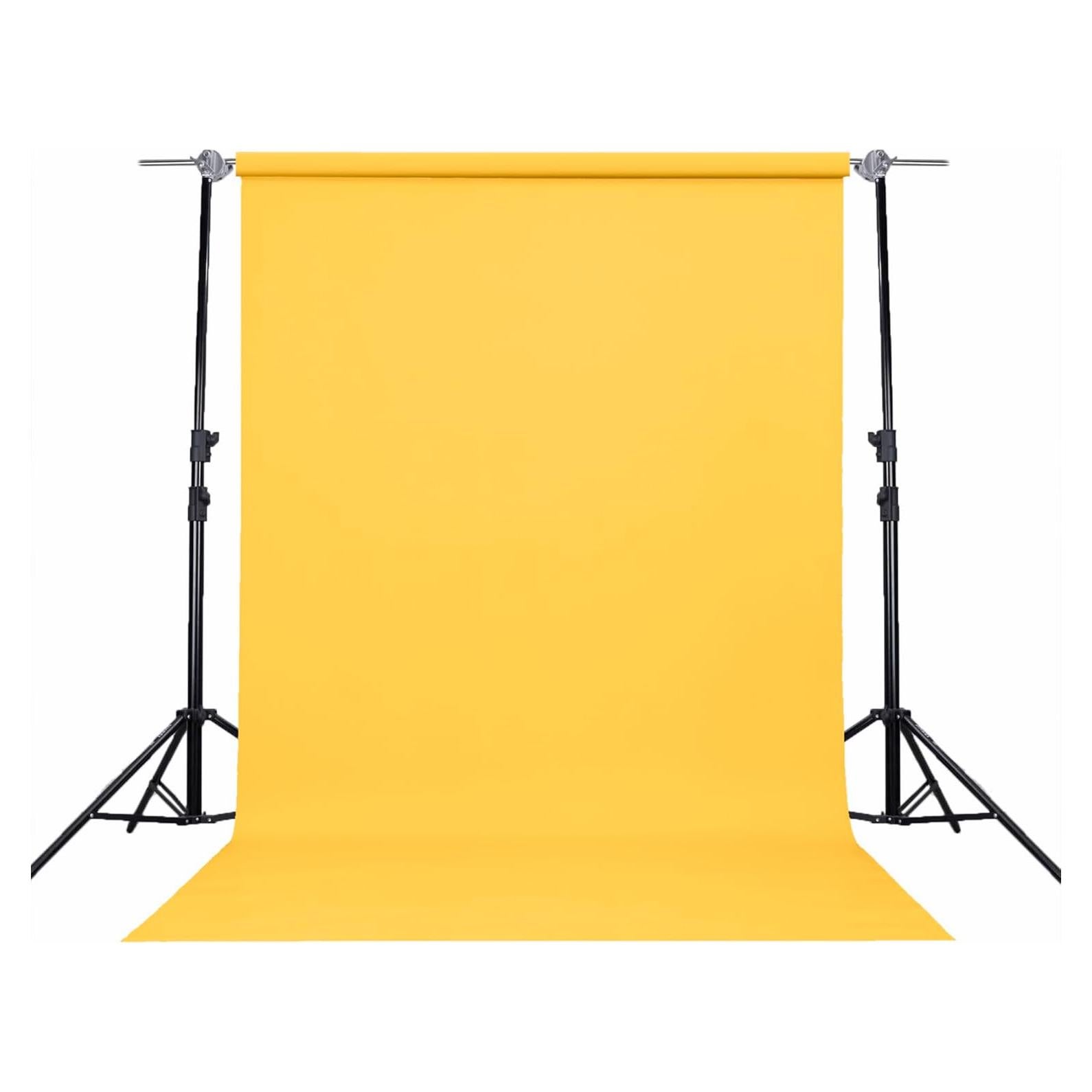 Rollo de papel fotográfico sin costuras Semessilah 1.35x5m Amarillo