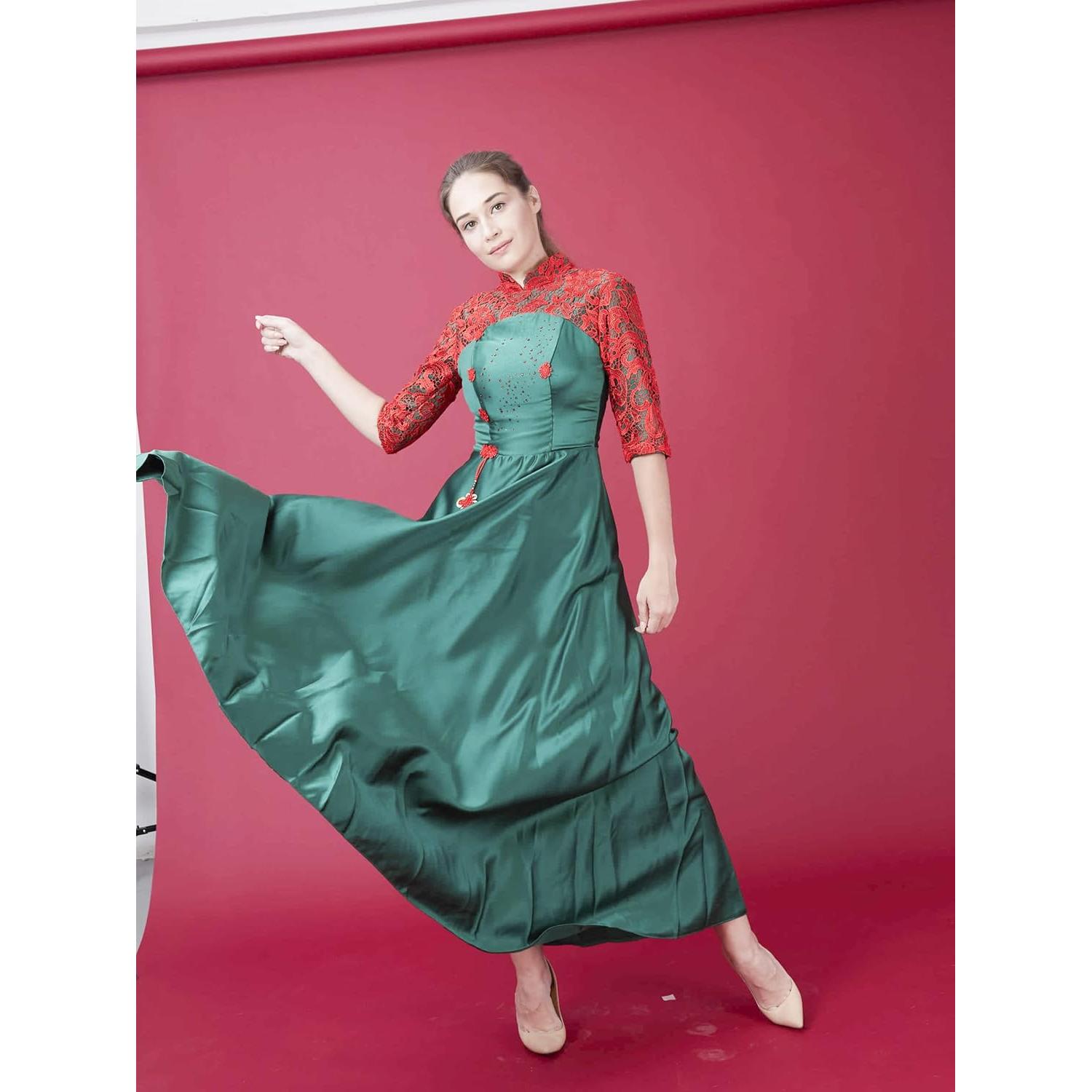 Scarlet Photo Backdrop Paper, 53" x16' (1.35m x5m) Professional Non-Reflective Background for Studio Photography, Product Shooting, Portrait & Video Recording