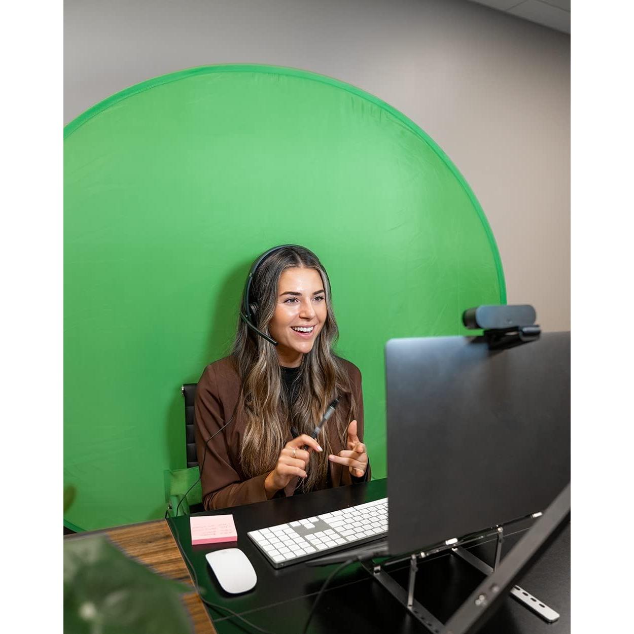 Fondo de Webcam Plegable Webaround Verde 160 cm Chroma-Key