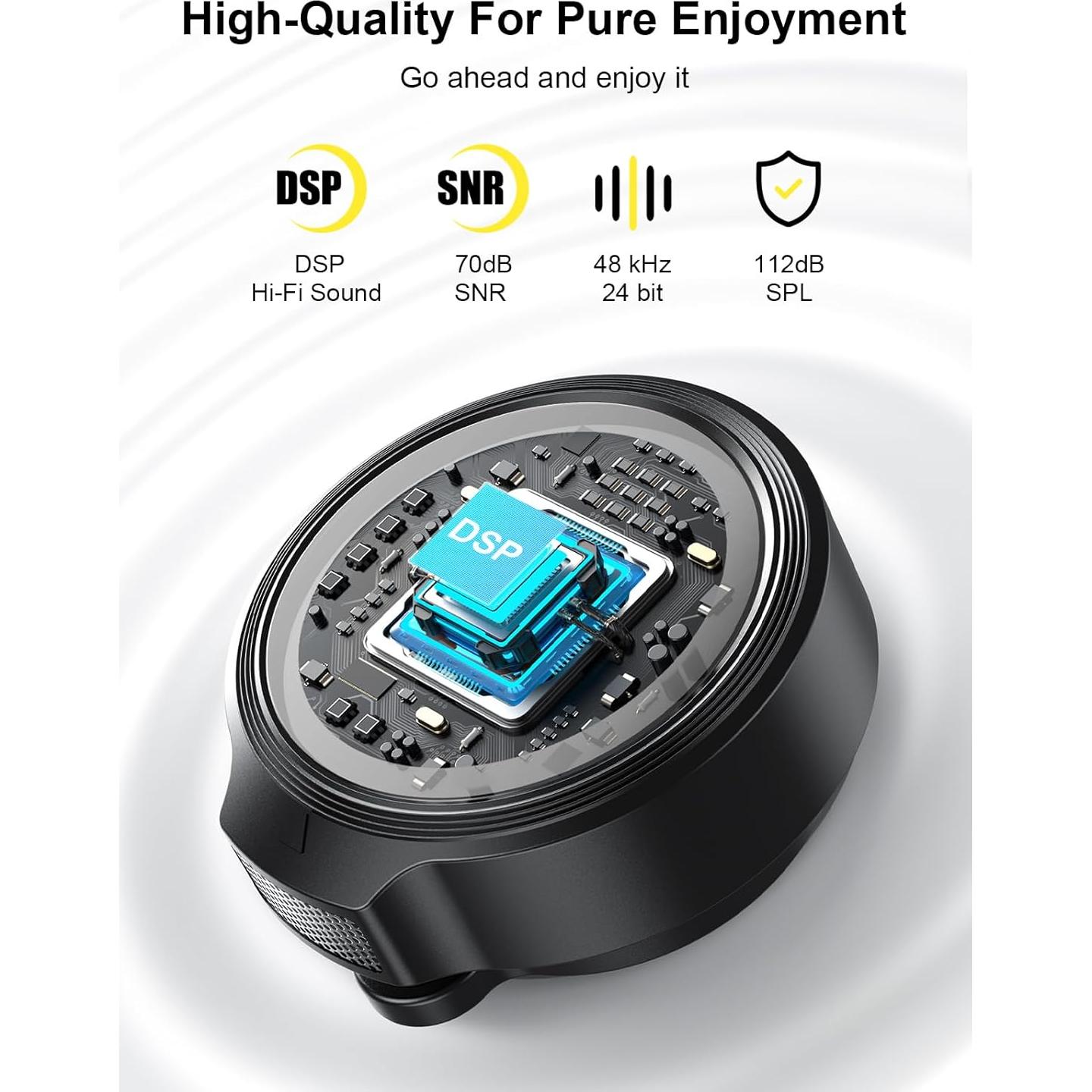 Micrófono Lavalier Inalámbrico BILIWAL M18 con Estuche 56H