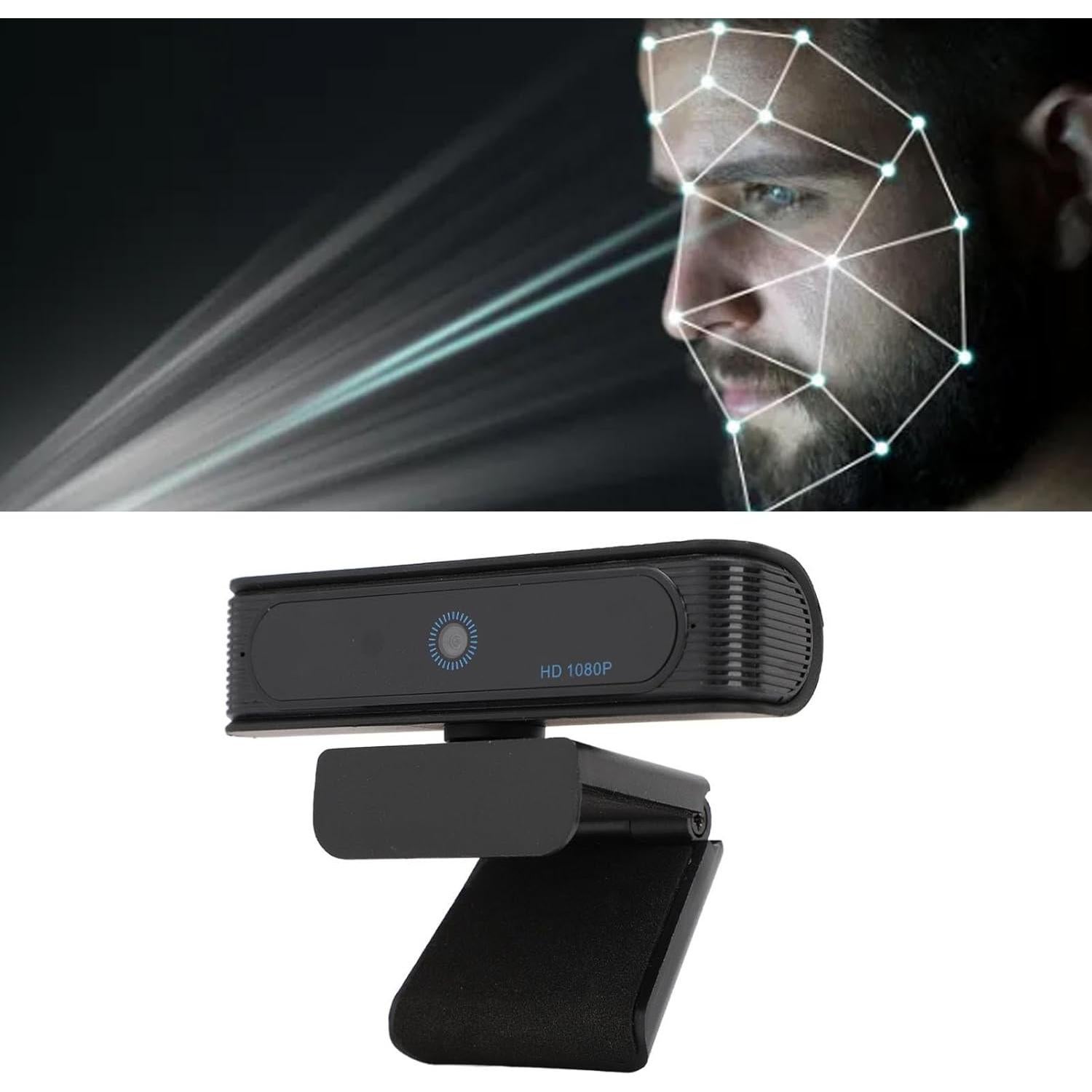 Cámara Web HD 1080P XUMIUZIY con Reconocimiento Facial USB