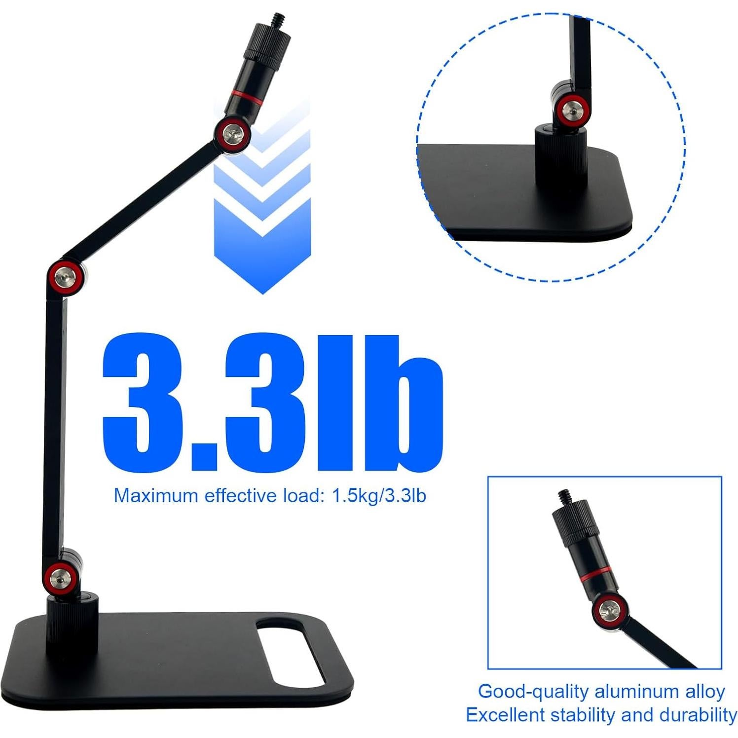 Soporte de Micrófono de Escritorio Ajustable K05431 1.5kg