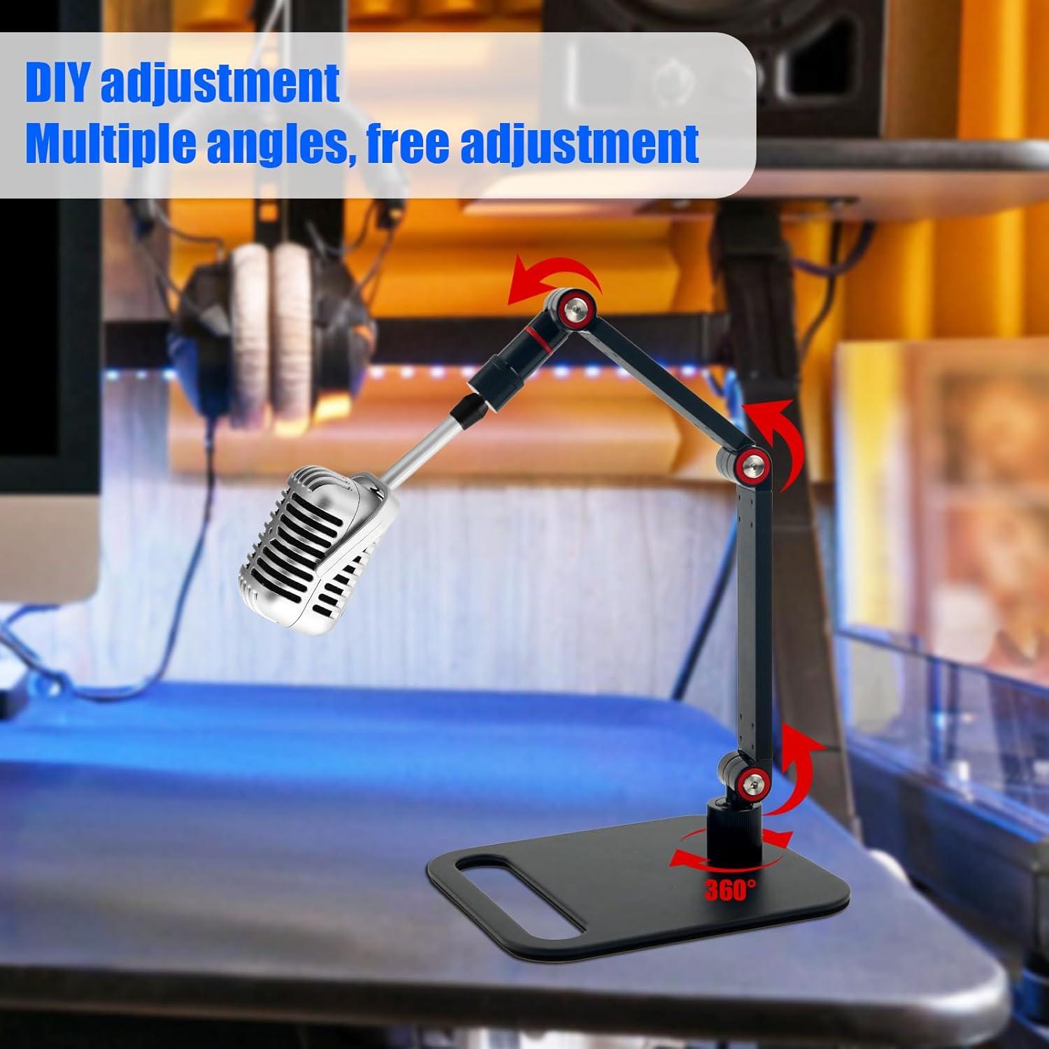 Soporte de Micrófono de Escritorio Ajustable K05431 1.5kg