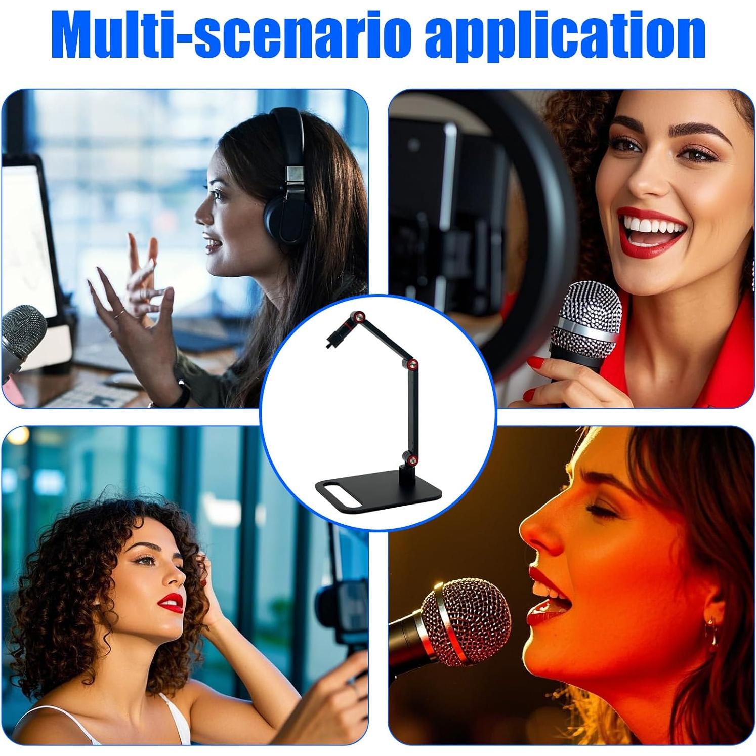 Soporte de Micrófono de Escritorio Ajustable K05431 1.5kg