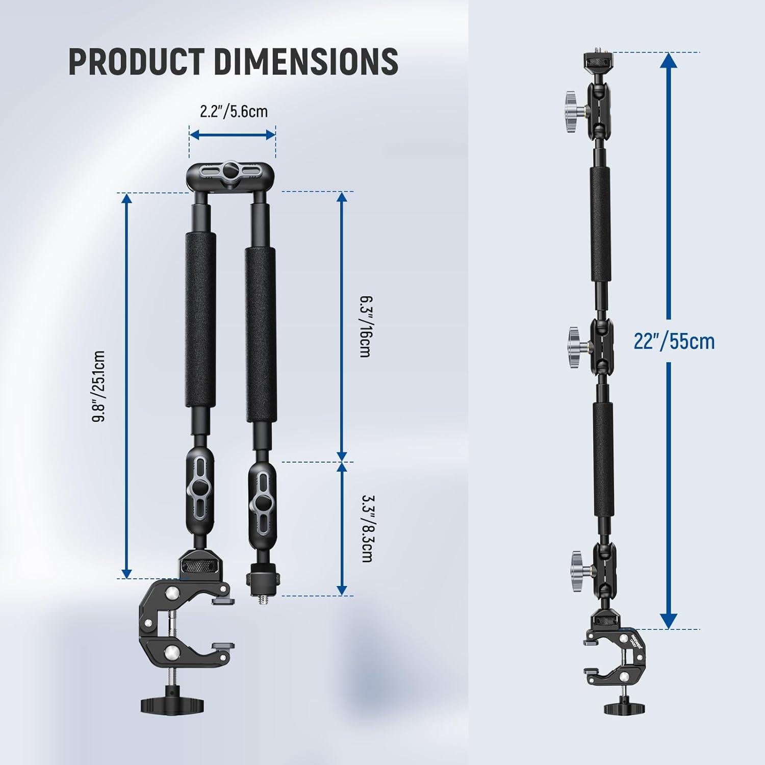 Brazo Mágico NEEWER UA057 con Abrazadera para Cámara y Micrófono