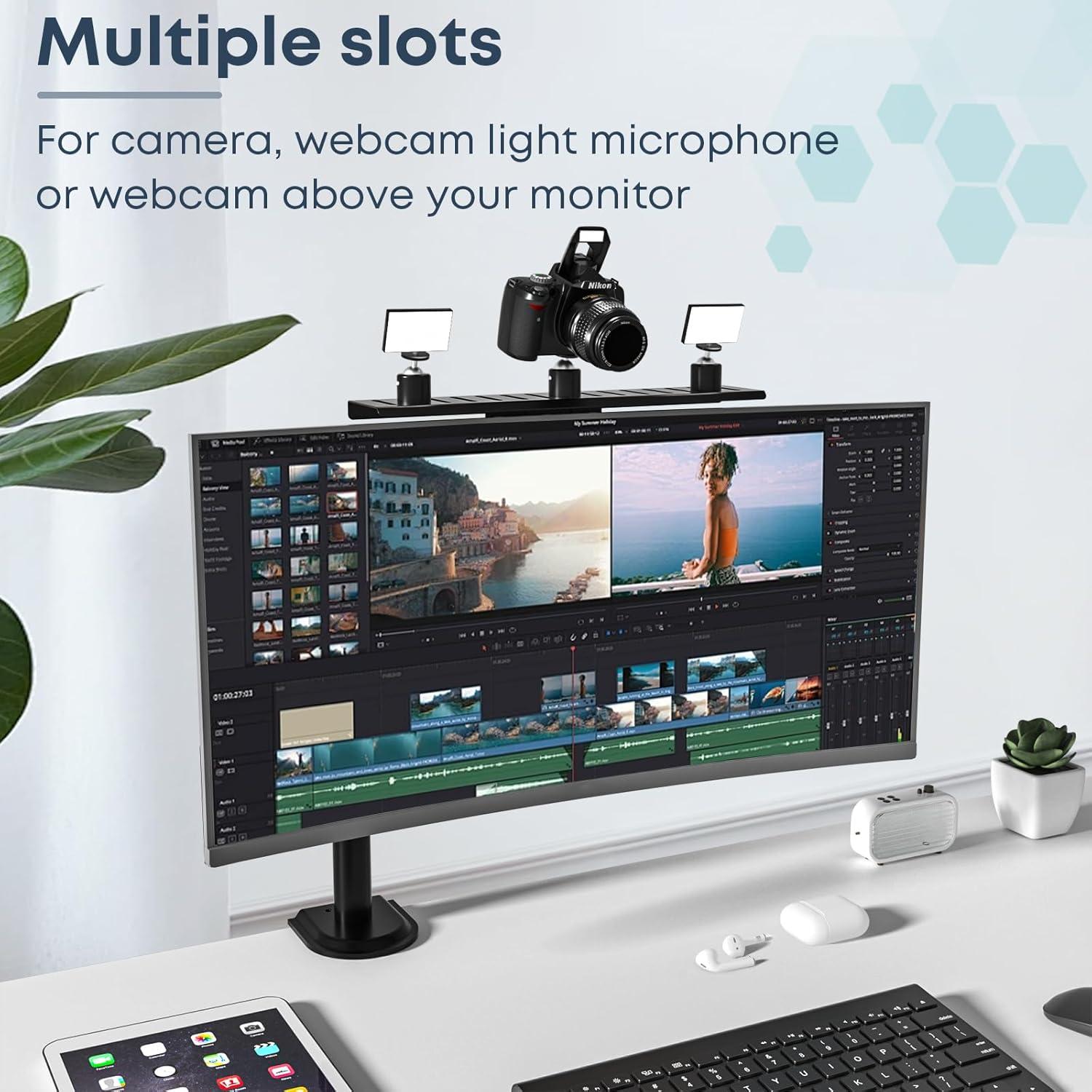 Soporte de Monitor VESA 40 cm WORLDLIFT Ajustable Negro