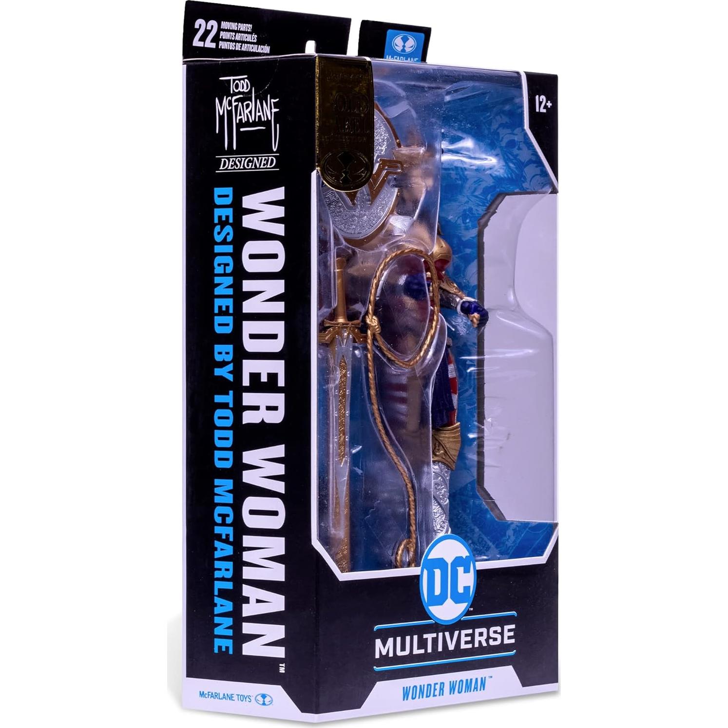 Figura Mujer Maravilla Todd McFarlane 17,78 cm Detallada