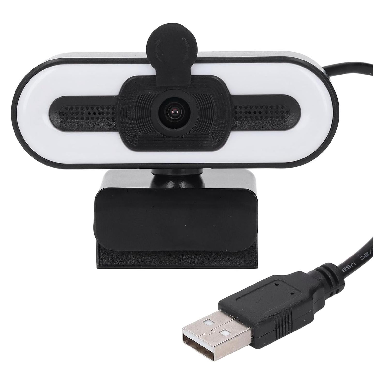 Cámara Web 1080P XUMIUZIY con Micrófono y Luz Ajustable