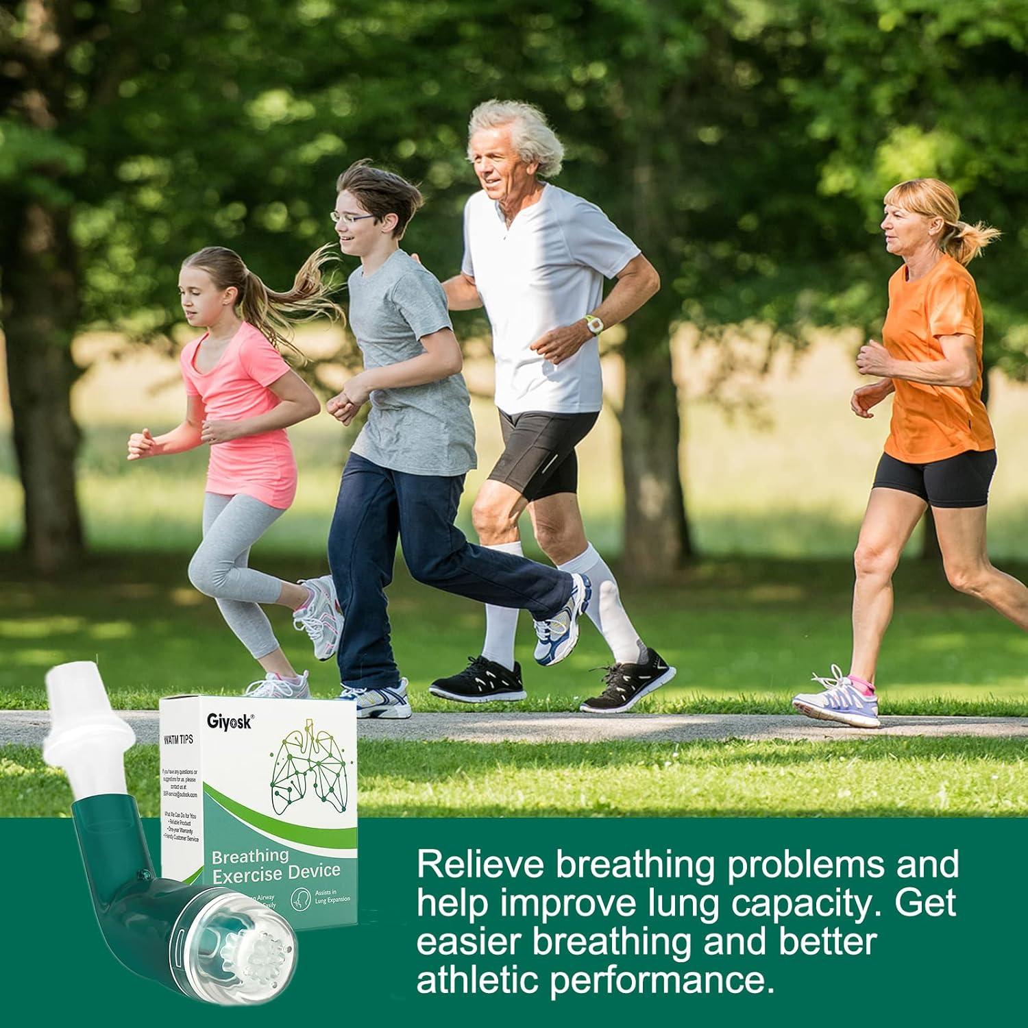 Ejercitador Respiratorio Giyosk Verde con Accesorios