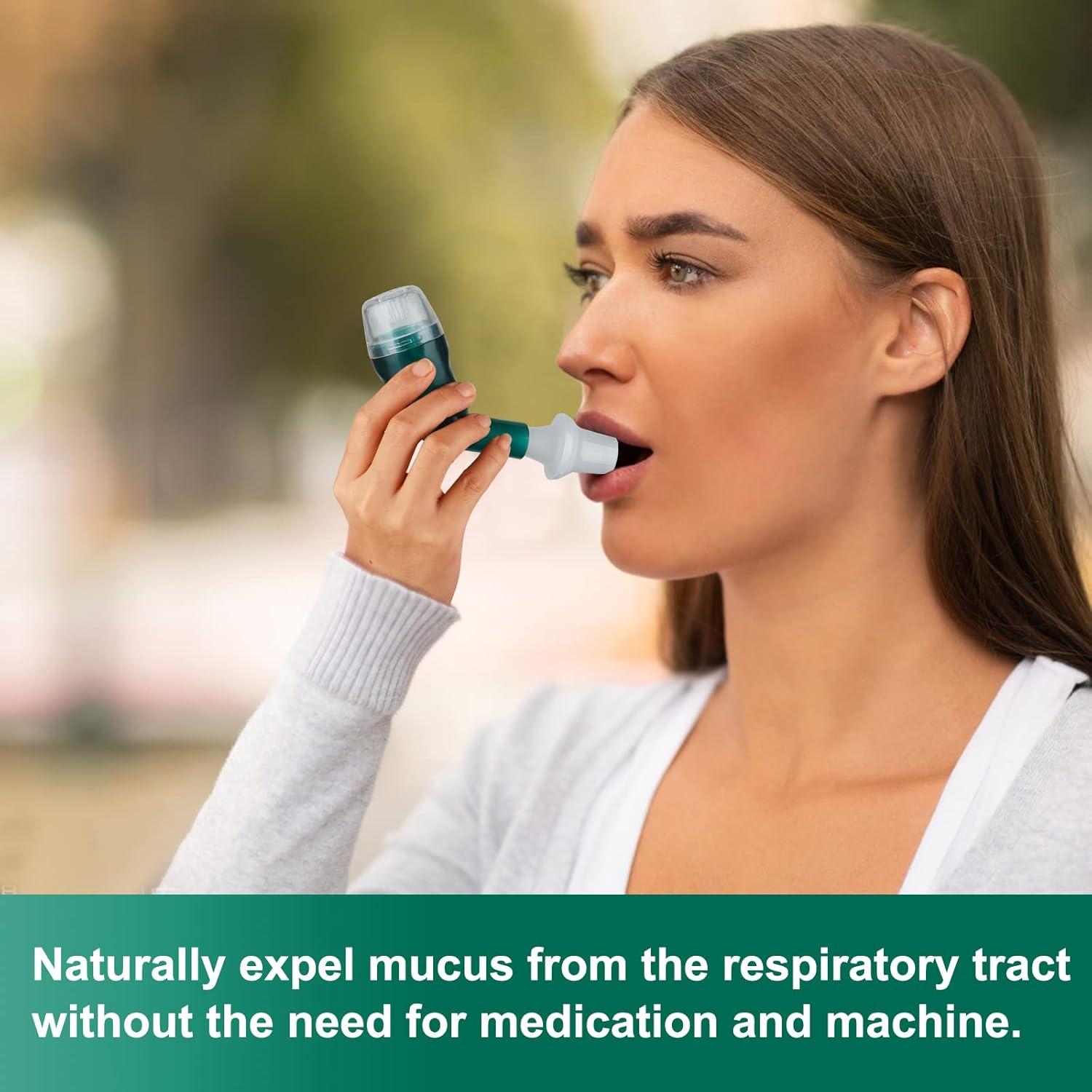 Ejercitador Respiratorio Giyosk Verde con Accesorios