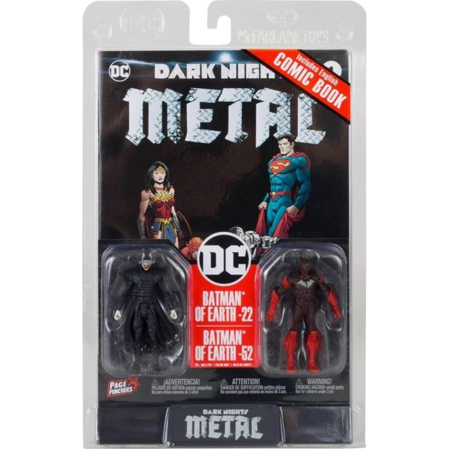 Figuras McFarlane Toys 3in Batman Que Ríe y Red Death