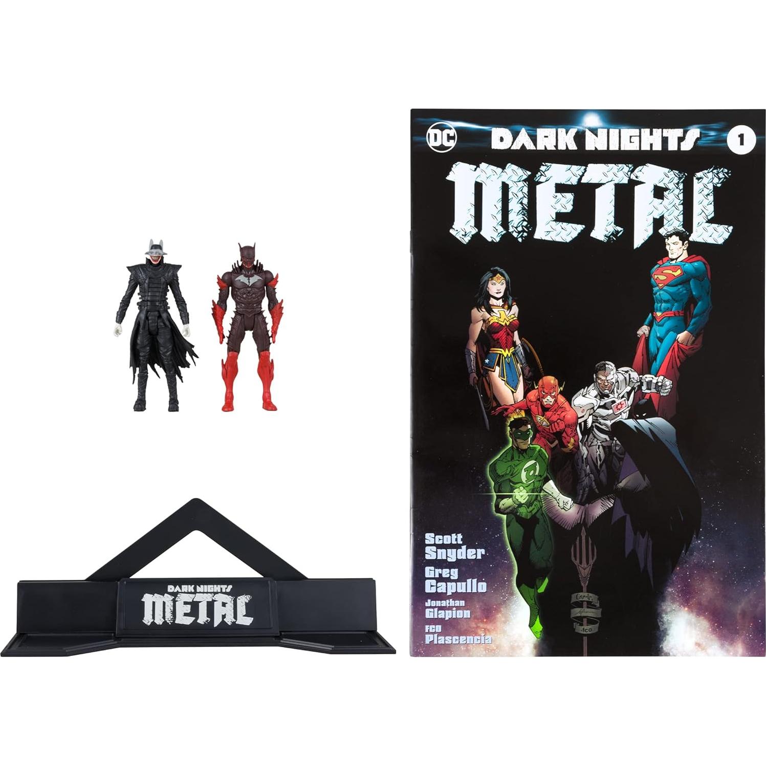 Figuras McFarlane Toys 3in Batman Que Ríe y Red Death