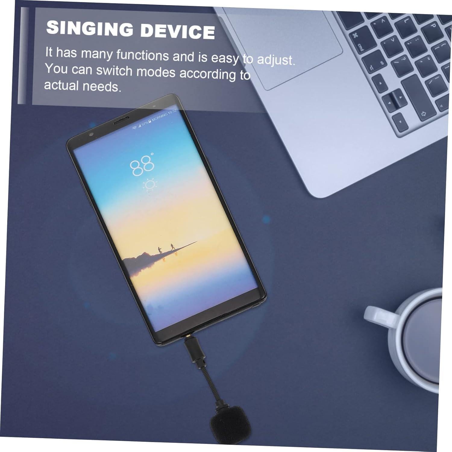 Micrófono Portátil Kisangel con Reducción de Ruido - 2 Piezas