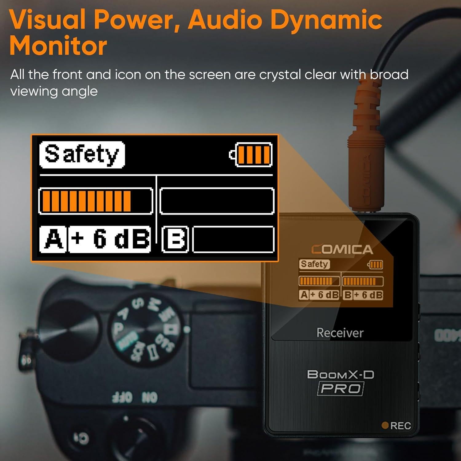 Micrófono Lavalier Inalámbrico Comica BoomX-D1 PRO 16GB