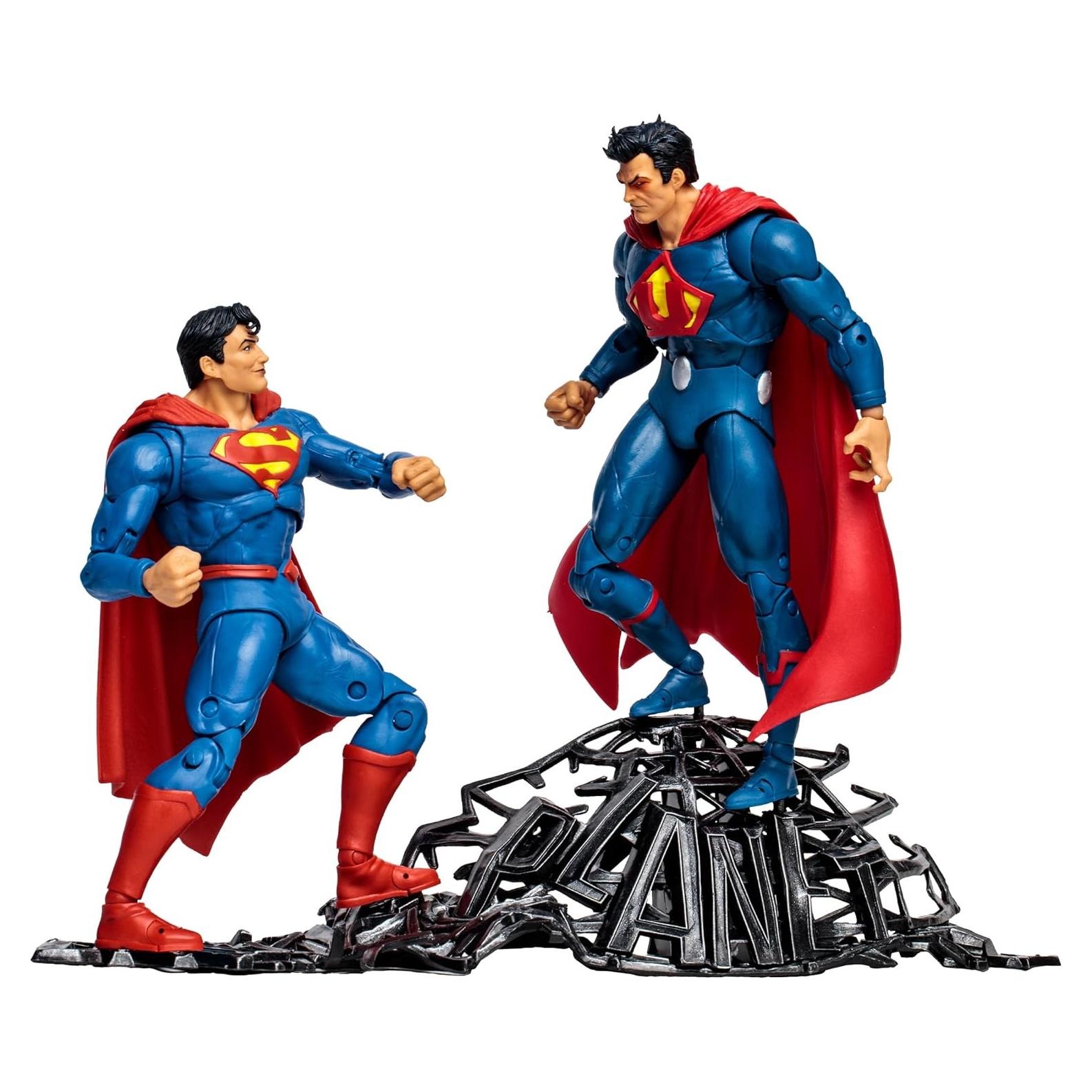 Figuras McFarlane Toys Superman vs Tierra-3 7" 2pk