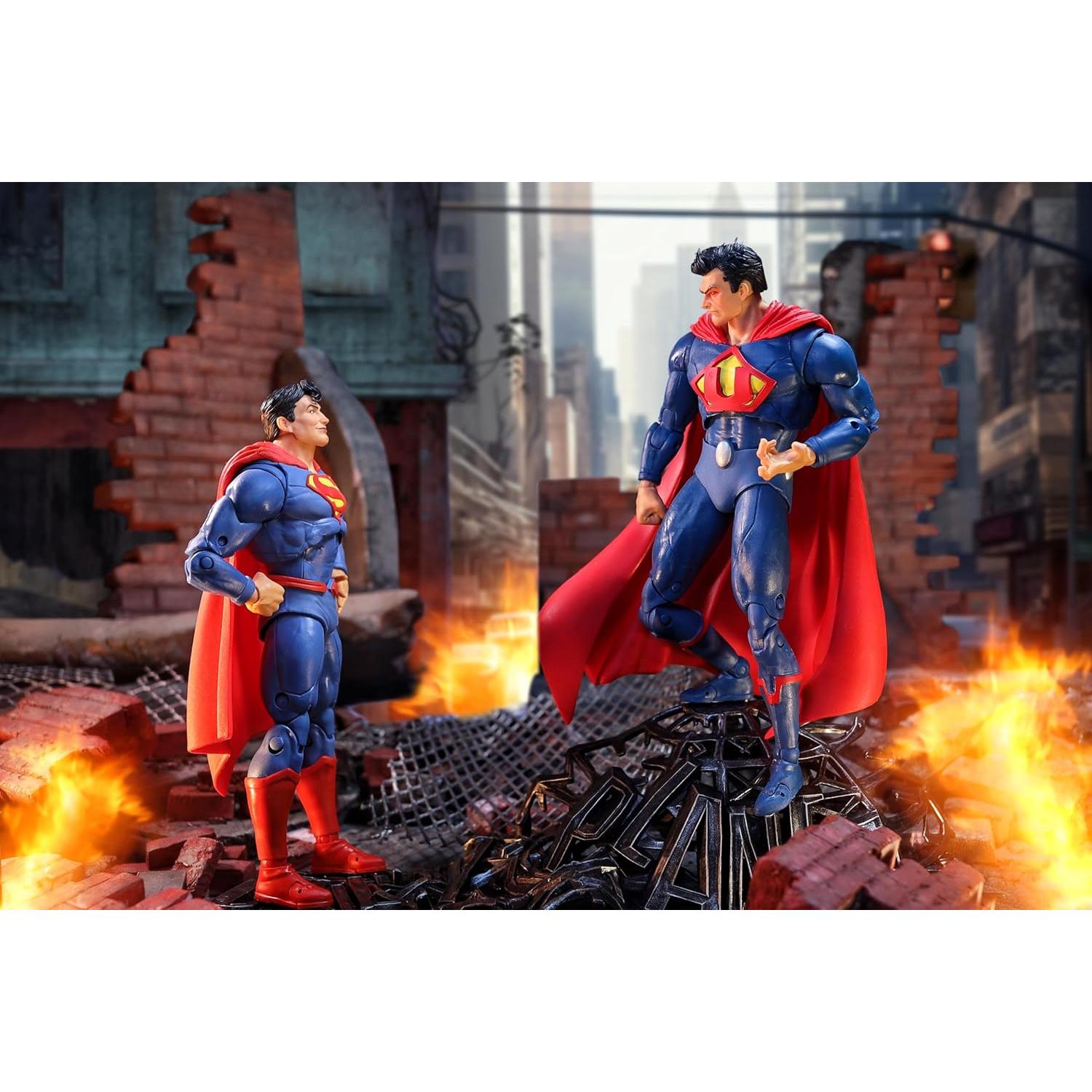 Figuras McFarlane Toys Superman vs Tierra-3 7" 2pk