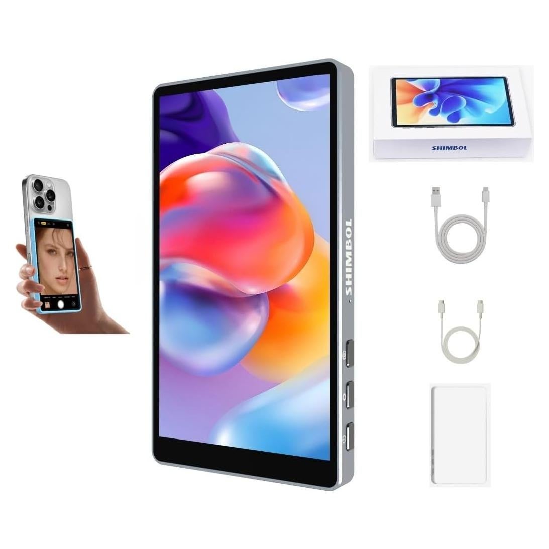 Monitor Selfie CP5 Lite 1080P FHD 5" con Funda Blanca