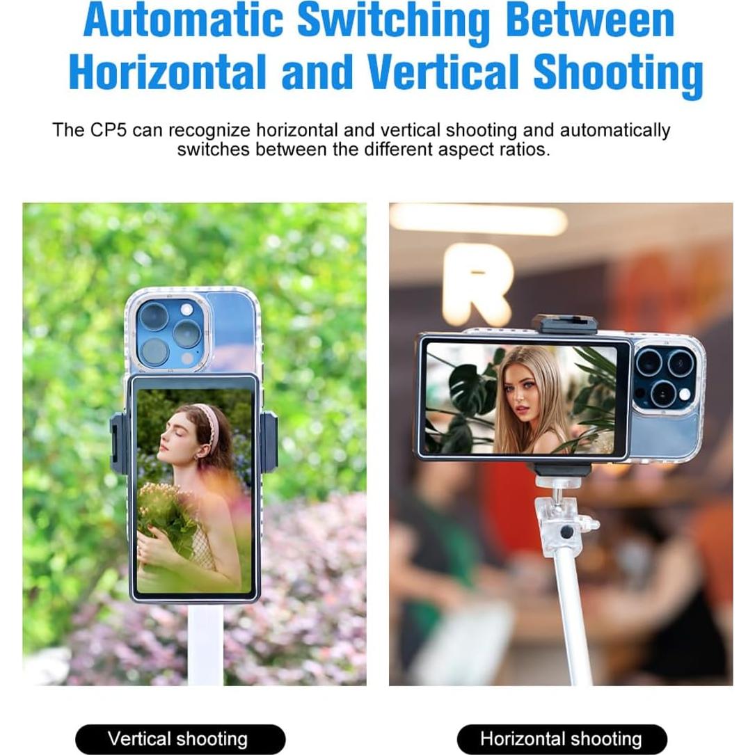 Monitor Selfie CP5 Lite 1080P FHD 5" con Funda Blanca