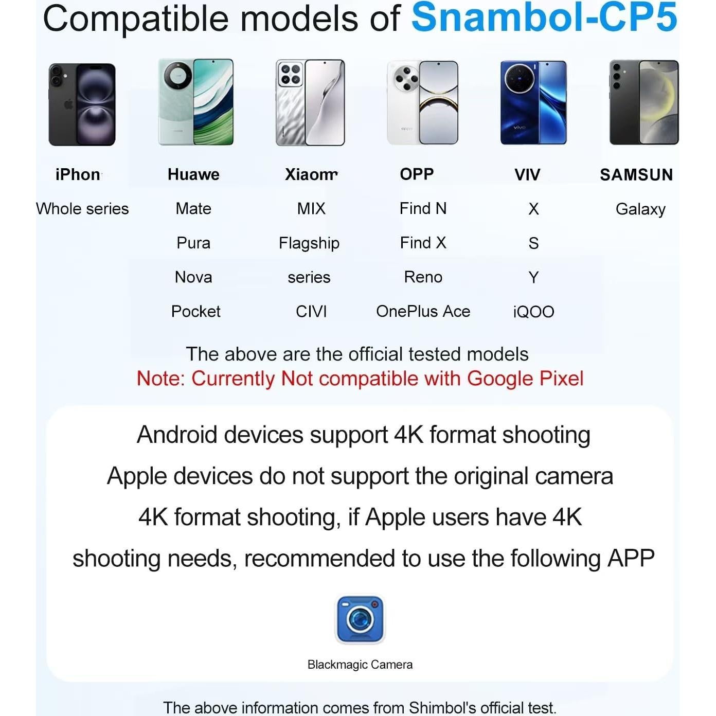 Monitor Selfie CP5 Lite 1080P FHD 5" con Funda Blanca