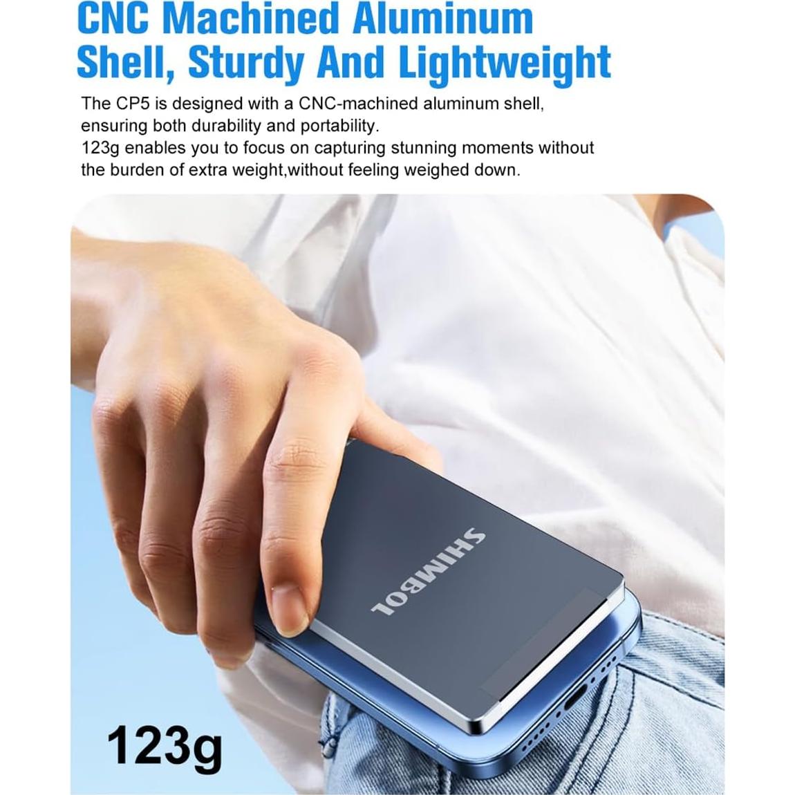 Monitor Selfie CP5 Lite 1080P FHD 5" con Funda Blanca