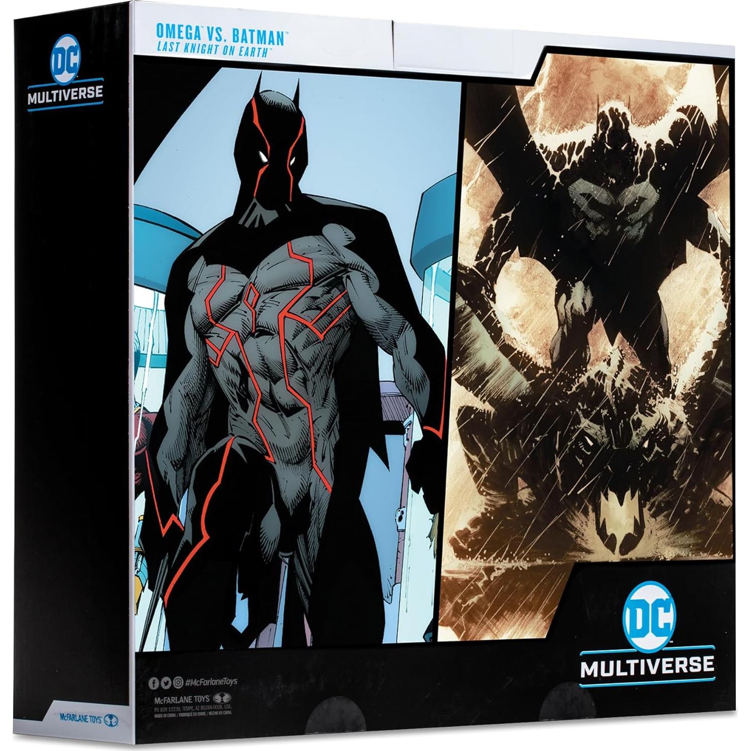 Figuras DC Multiverse McFarlane Omega y Batman 17,78 cm