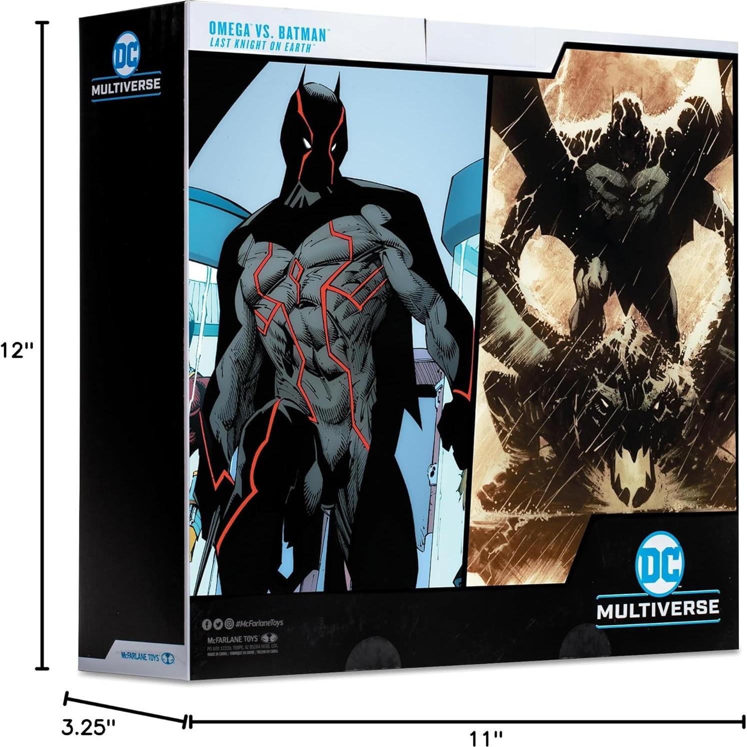 Figuras DC Multiverse McFarlane Omega y Batman 17,78 cm