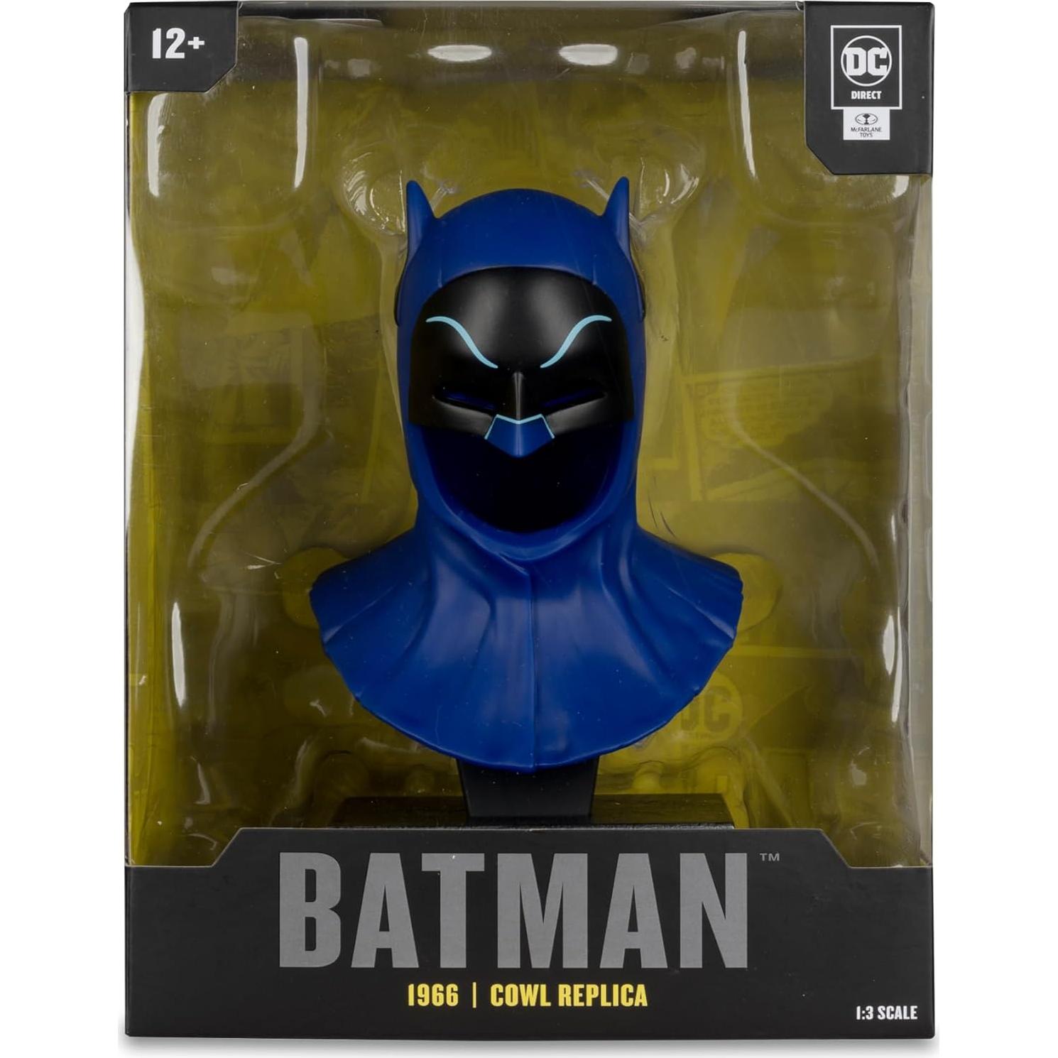 Réplia Cowl Batman 1966 McFarlane Toys 1:3 con Soporte