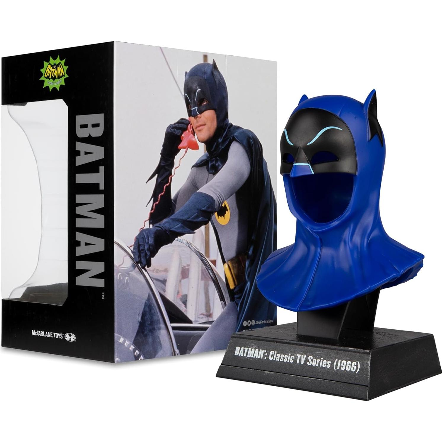 Réplia Cowl Batman 1966 McFarlane Toys 1:3 con Soporte