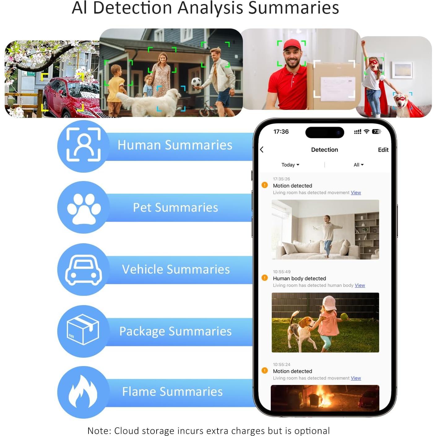 Cámara de Seguridad Inalámbrica ELECCTV 2K QHD Exterior IP65