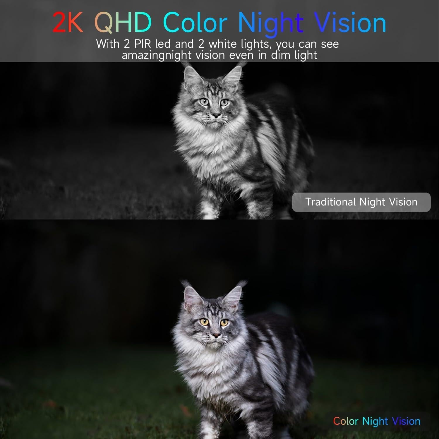 Cámara de Seguridad Inalámbrica ELECCTV 2K QHD Exterior IP65