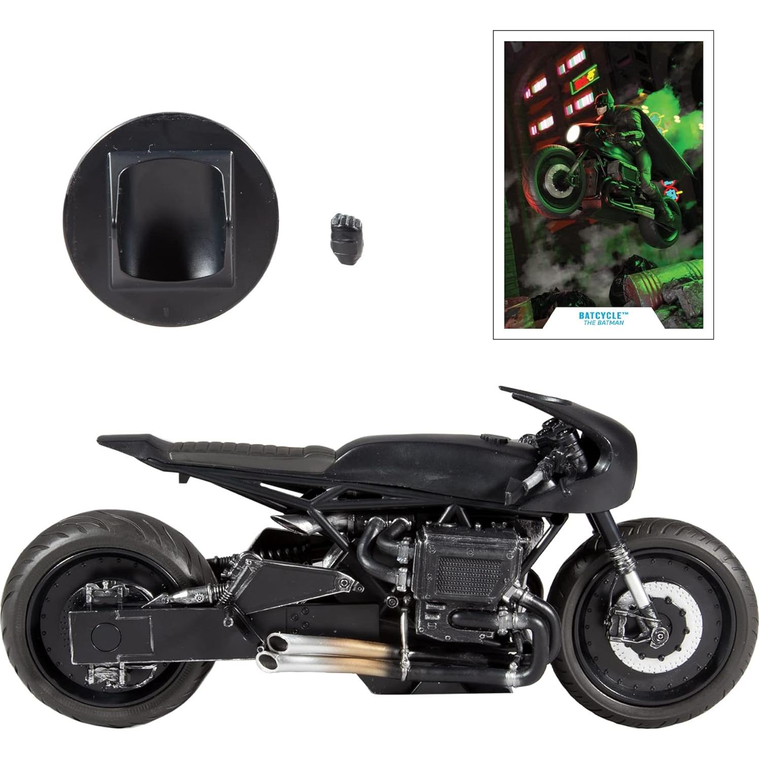 Vehículo de Acción Batcycle McFarlane Toys The Batman