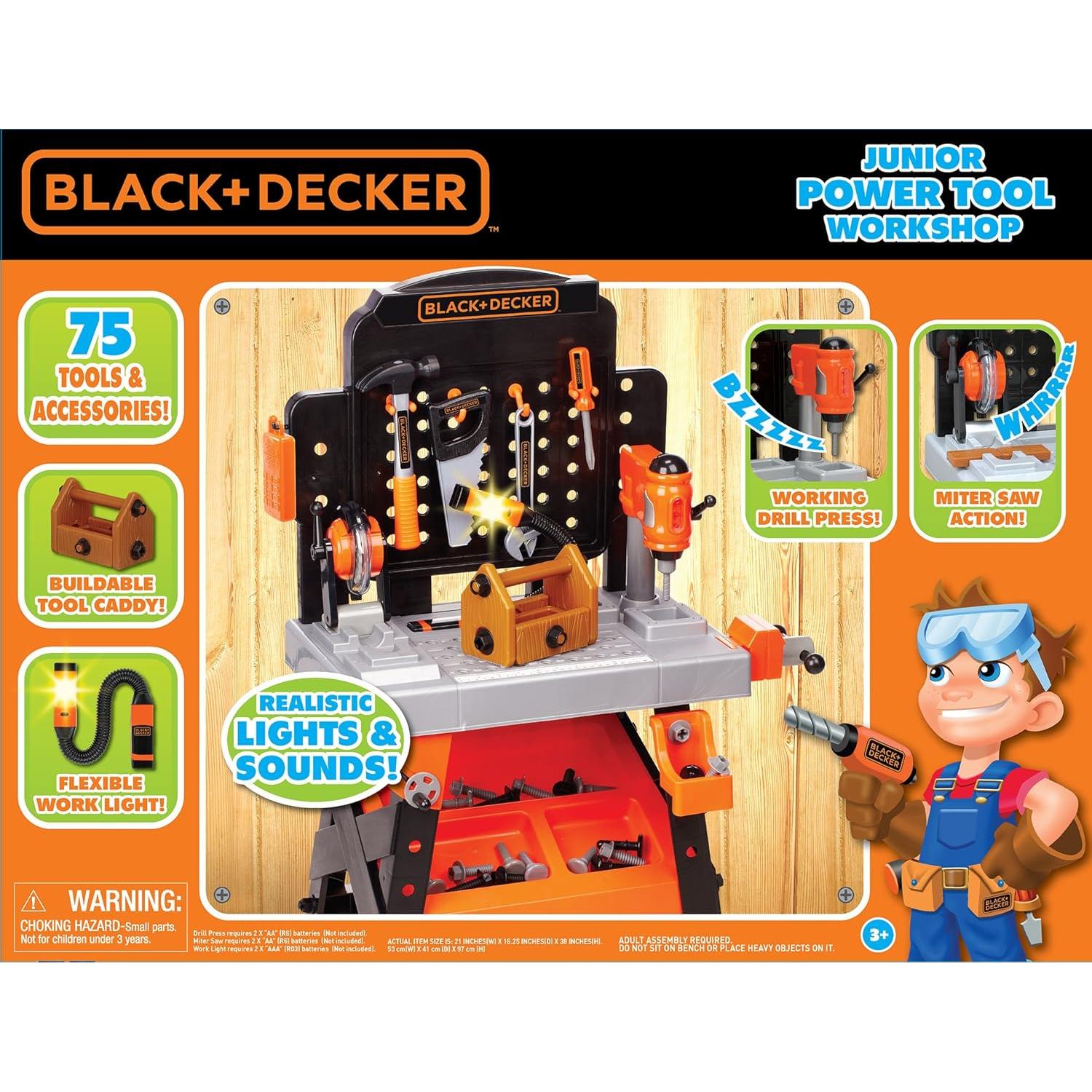 Banco de Trabajo Black+Decker Junior - 75 Herramientas Realistas