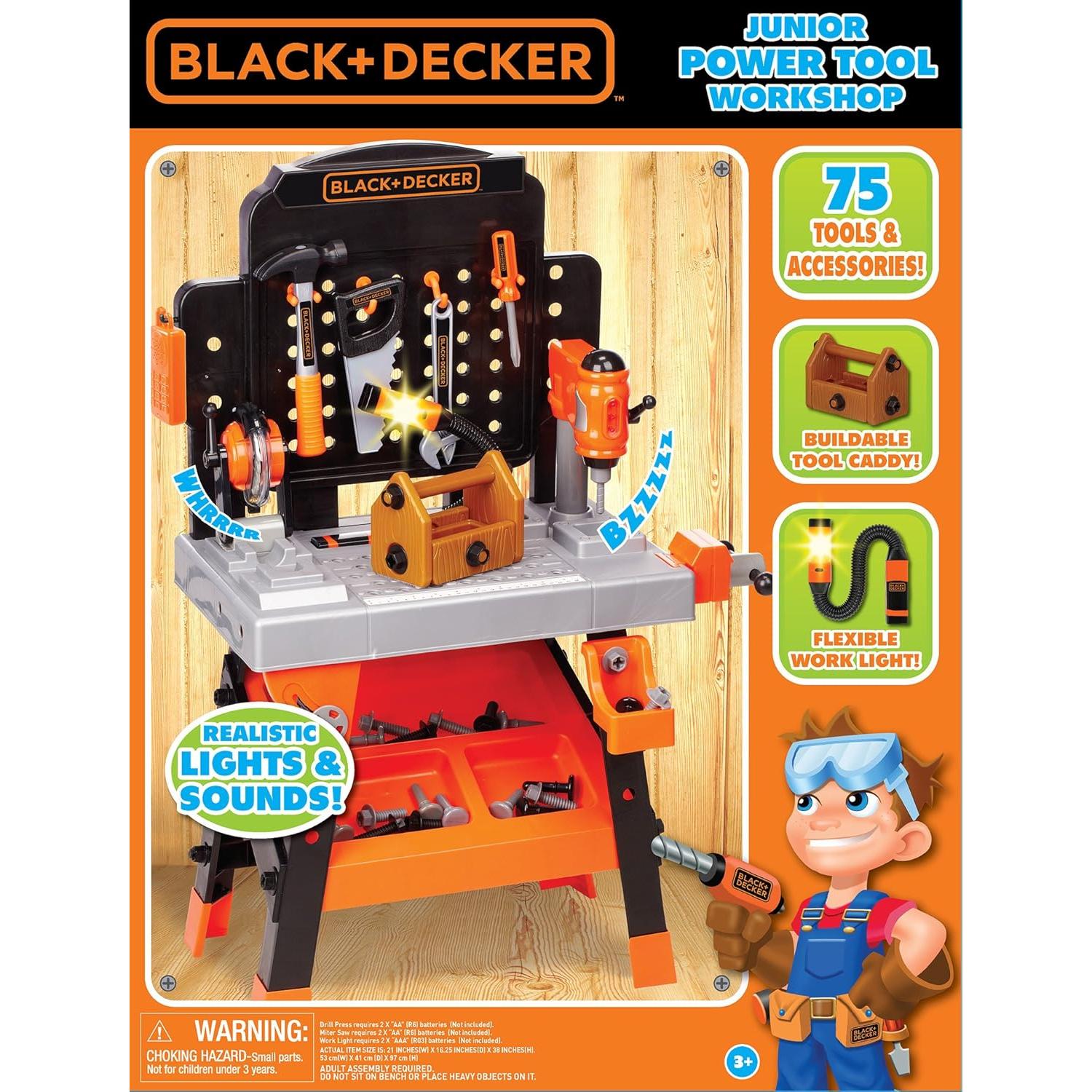 Banco de Trabajo Black+Decker Junior - 75 Herramientas Realistas
