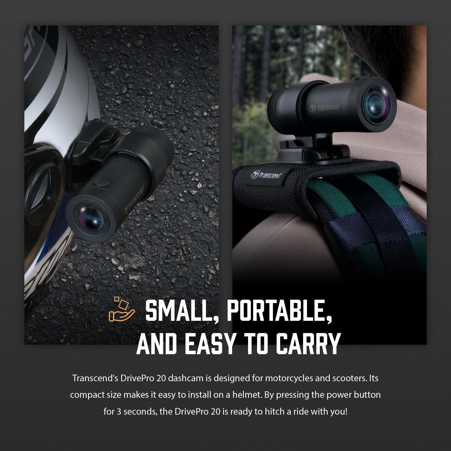 Cámara de Tablero Transcend 64GB Full HD WiFi IP68