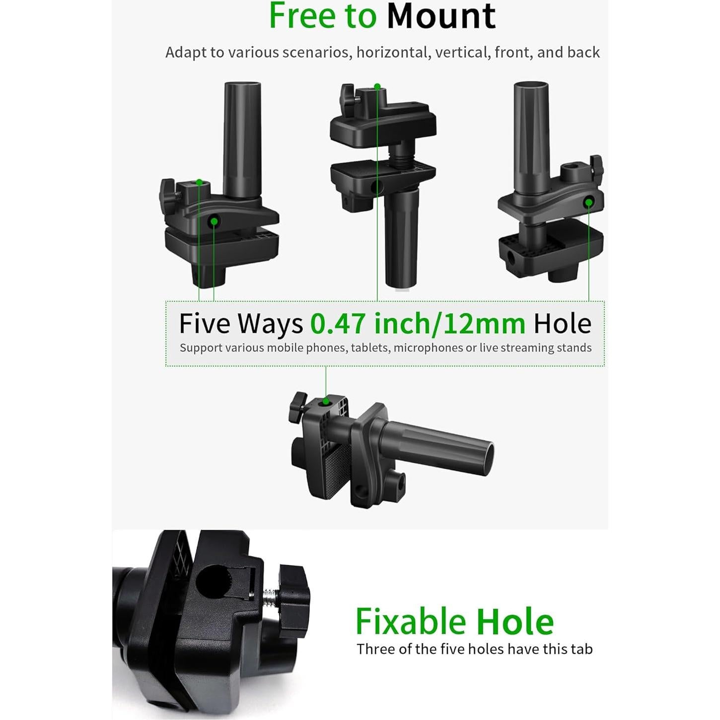 Soporte de Micrófono de Escritorio Singzhu con Abrazadera Ajustable