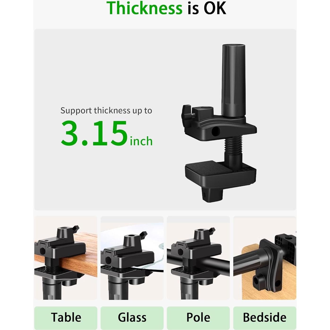 Soporte de Micrófono de Escritorio Singzhu con Abrazadera Ajustable