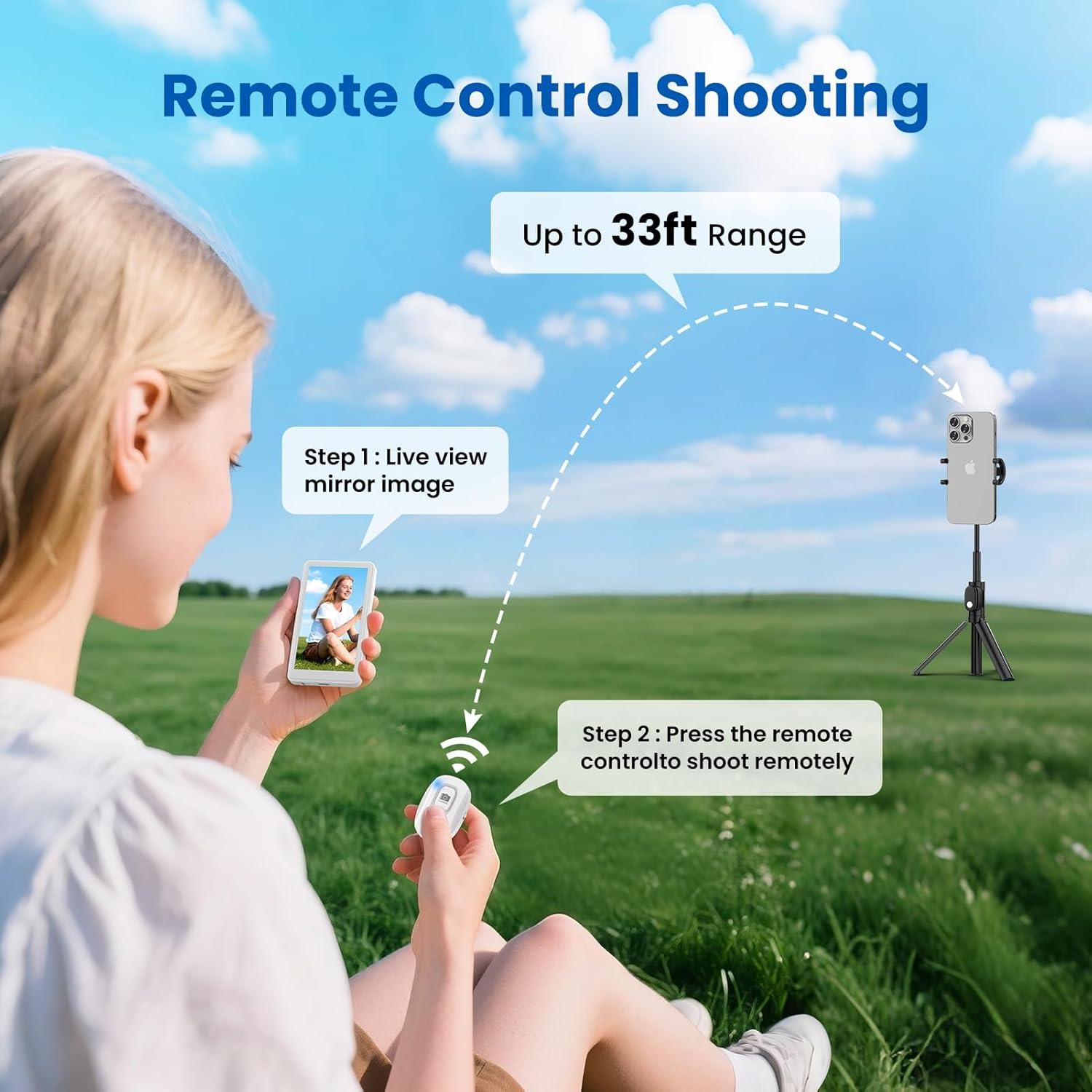 Monitor de Selfie Vlog LUCKSKY 4K 30fps con Control Remoto