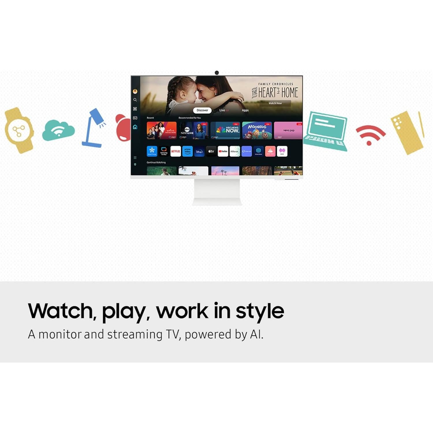 Monitor Inteligente Samsung M8 32" 4K UHD con Streaming y USB-C