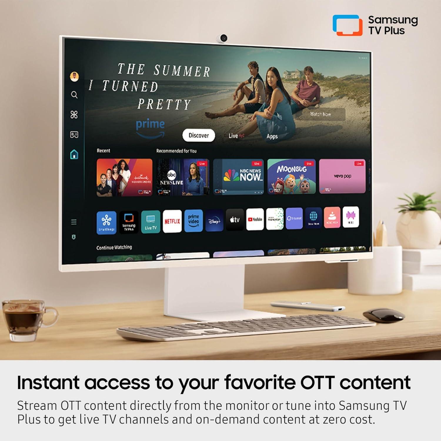 Monitor Inteligente Samsung M8 32" 4K UHD con Streaming y USB-C