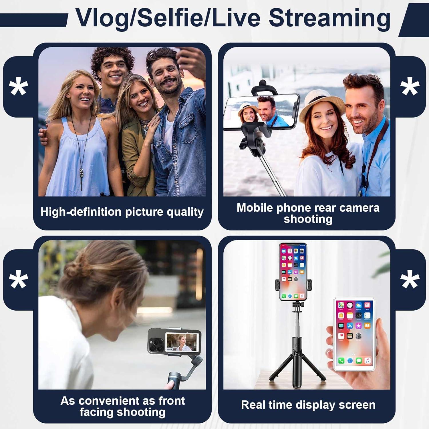 Monitor Selfie Magnético TGCFING 4.02" Inalámbrico HD Blanco