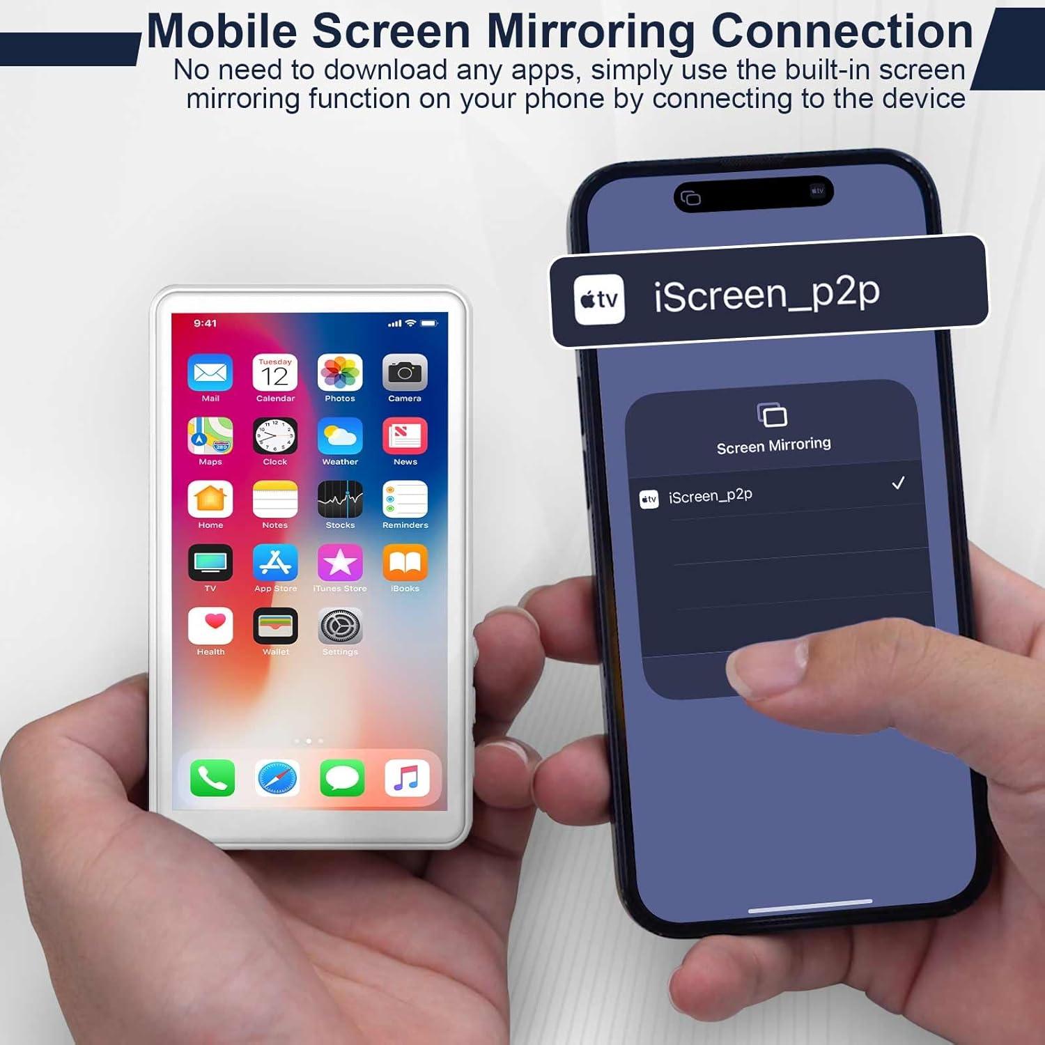 Monitor Selfie Magnético TGCFING 4.02" Inalámbrico HD Blanco