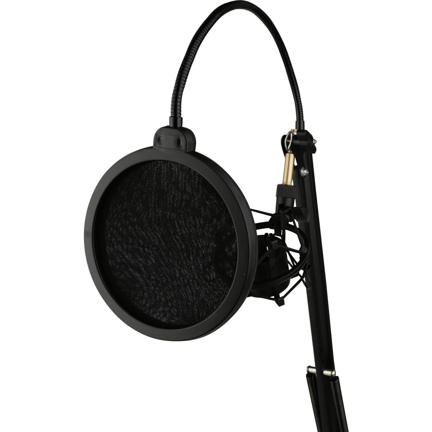 Soporte de Suspensión para Micrófono Pyle PMKSH28.5 con Filtro Pop