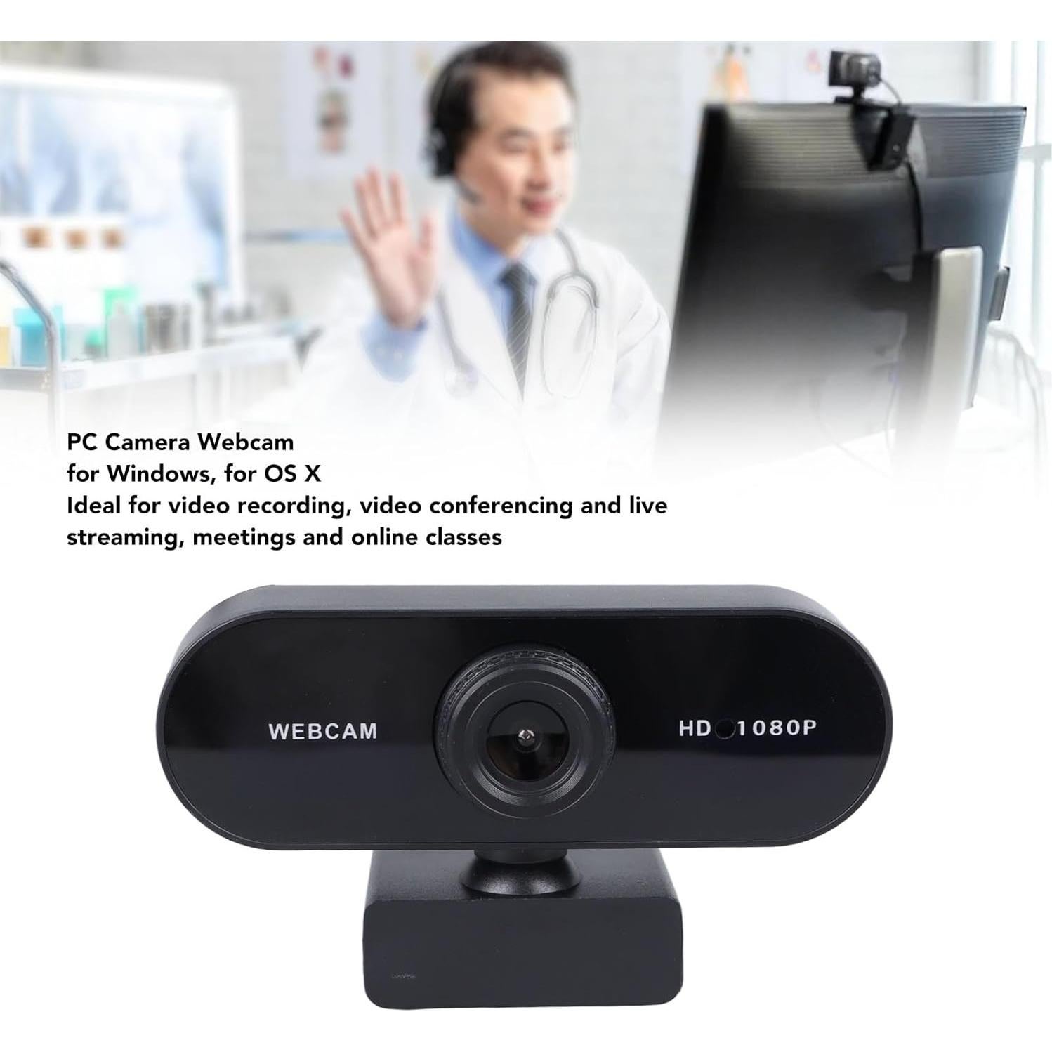 Cámara Web Topyond 1080P con Micrófono para PC y Laptop