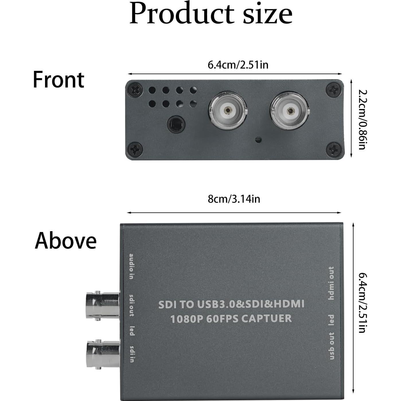 Tarjeta de Captura HDMI y SDI a USB3.0 ATCCPYDM S2U-L 1080P 60FPS