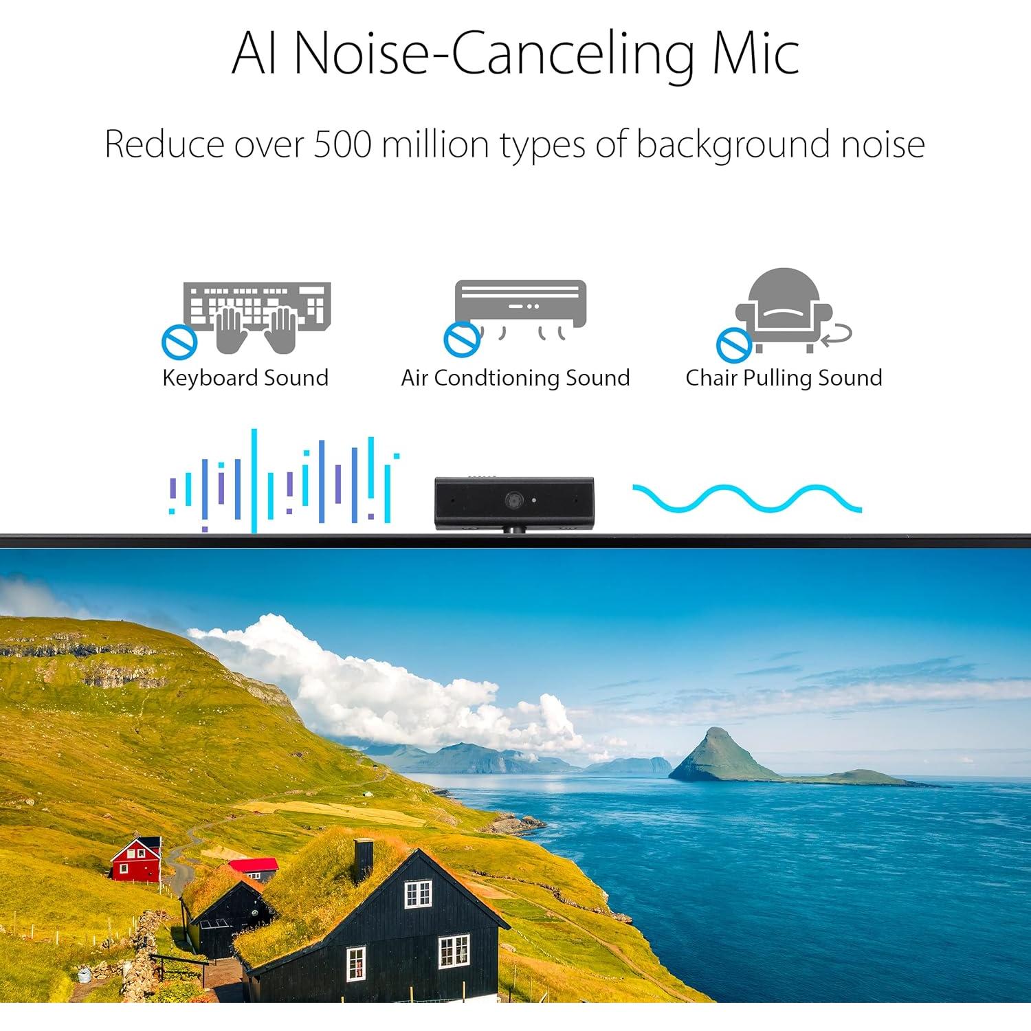 Monitor ASUS BE24ECSNK 23.8" Full HD con Webcam y Micrófono AI